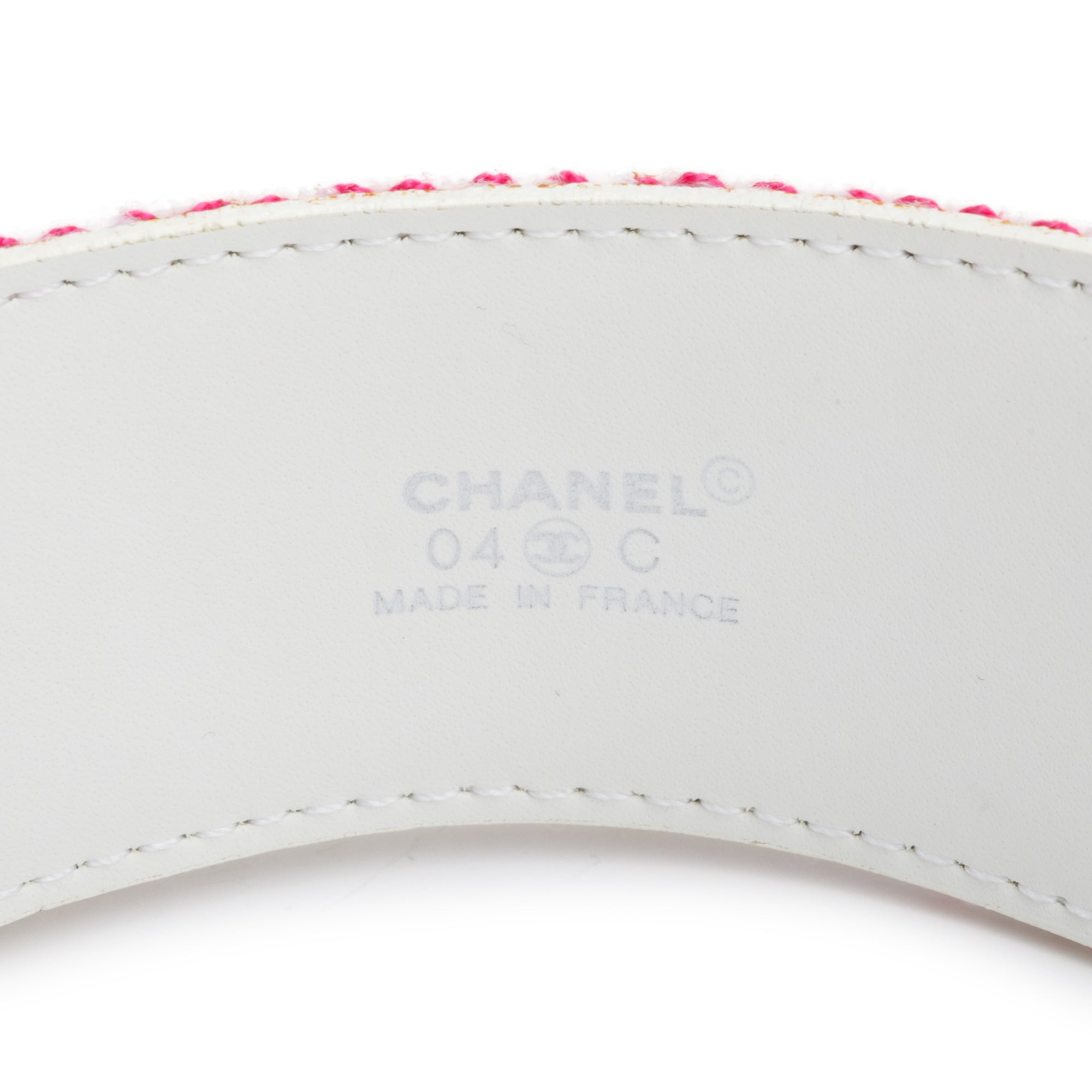Chanel Muliticolor Coco Chanel Canvas Interlocking CC Logo Belt 80 32