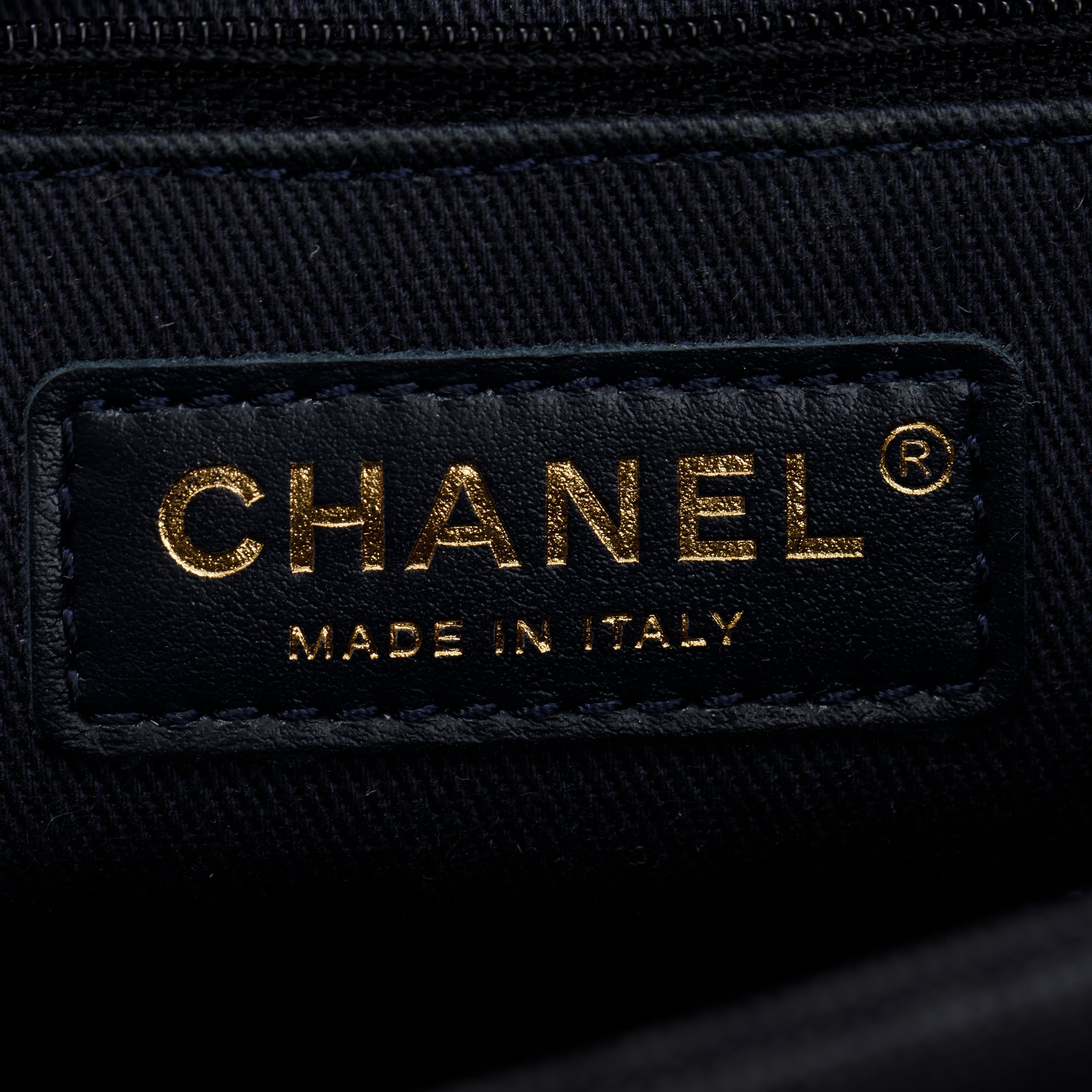 Chanel Navy Caviar Leather Medium Business Affinity Flap Bag w/ Box, Receipt & Authenticity Card