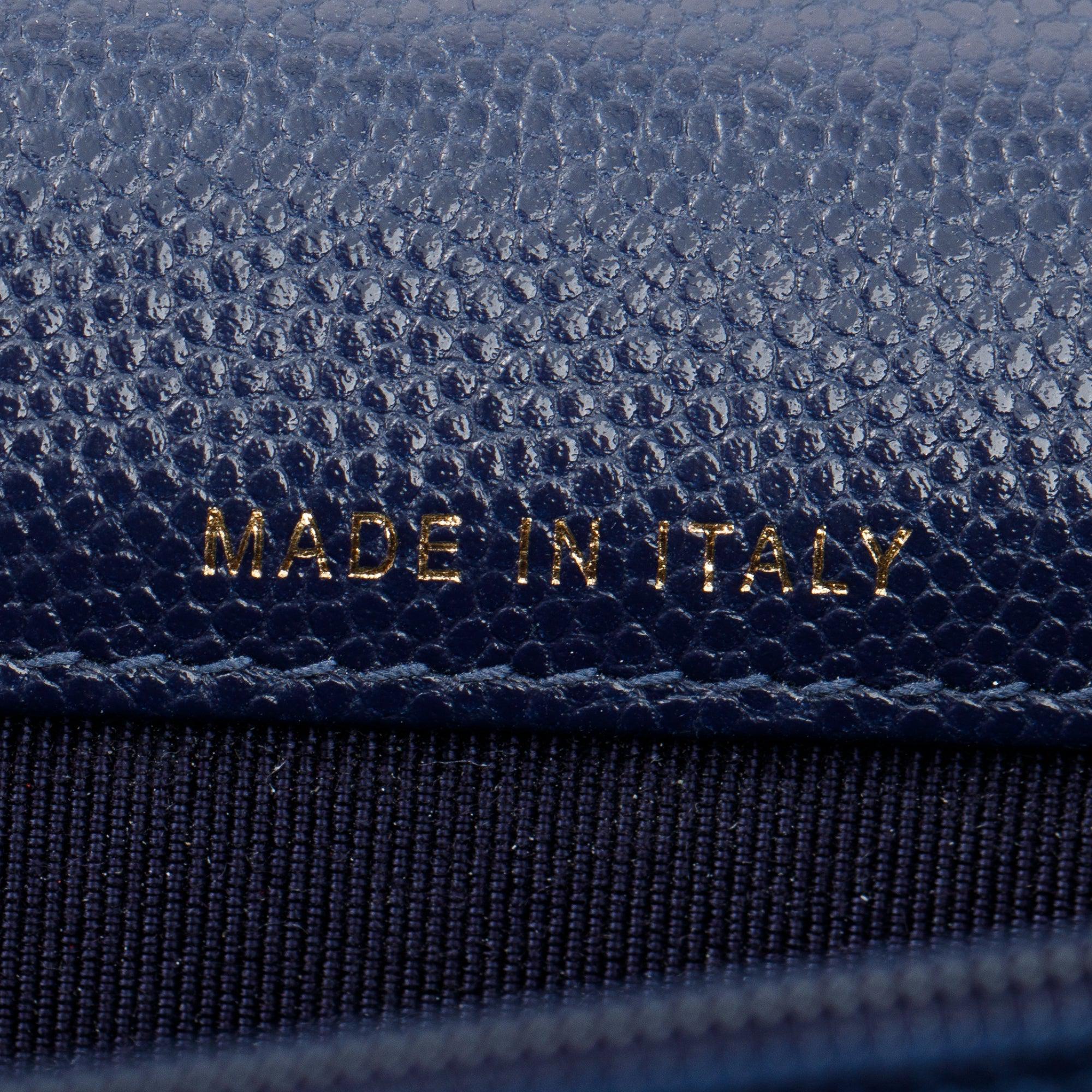 Chanel Navy Caviar Quilted Square Wallet on Chain w/ Box & Authenticity Card