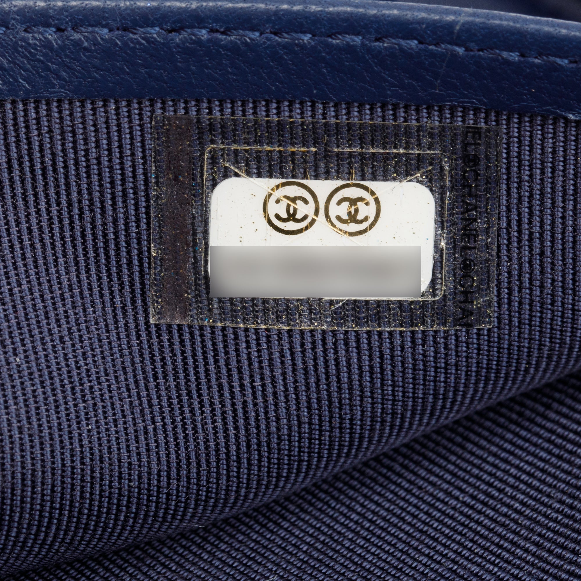 Chanel Navy Lambskin Leather Large Zip Around Organizer Wallet w/ Receipt & Authenticity Card