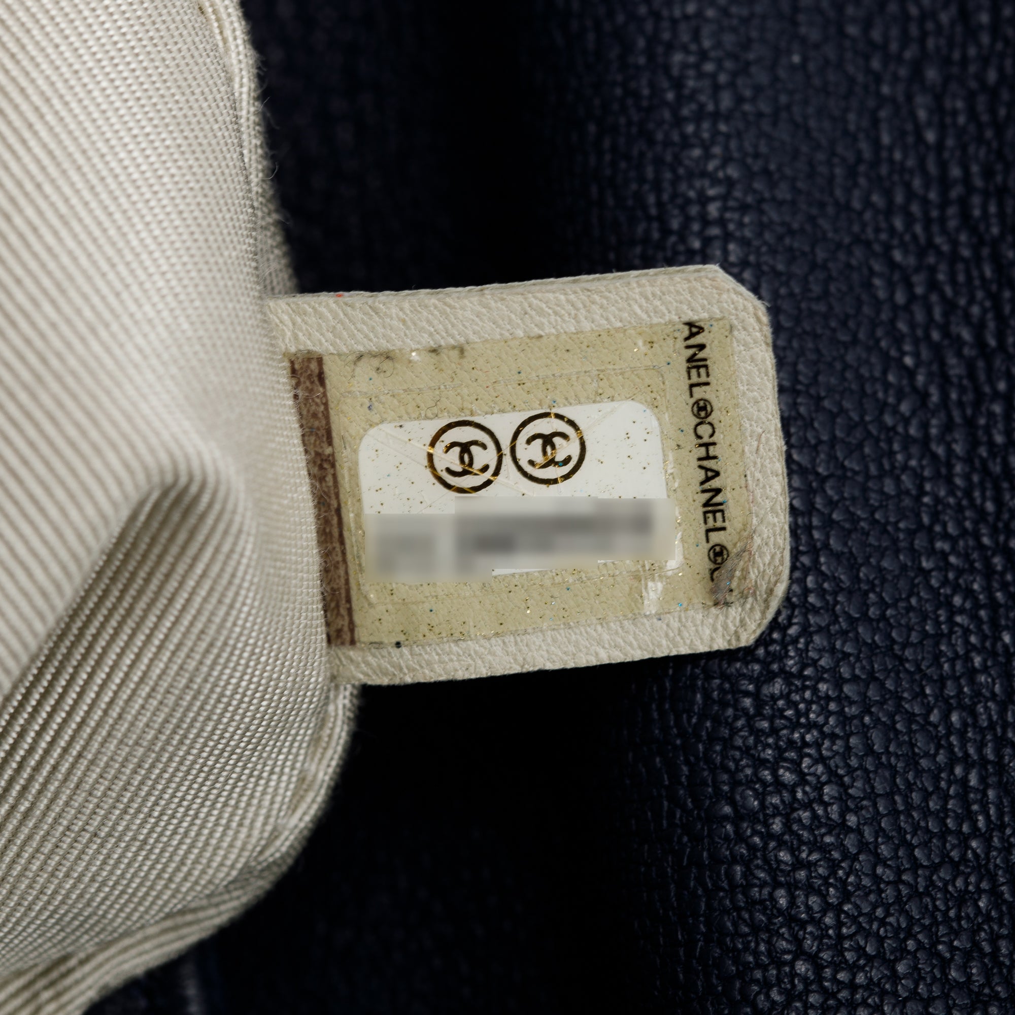 Chanel Navy Quilted Calfskin Leather Maxi Chain Around Flap Bag w/ Authenticity Card