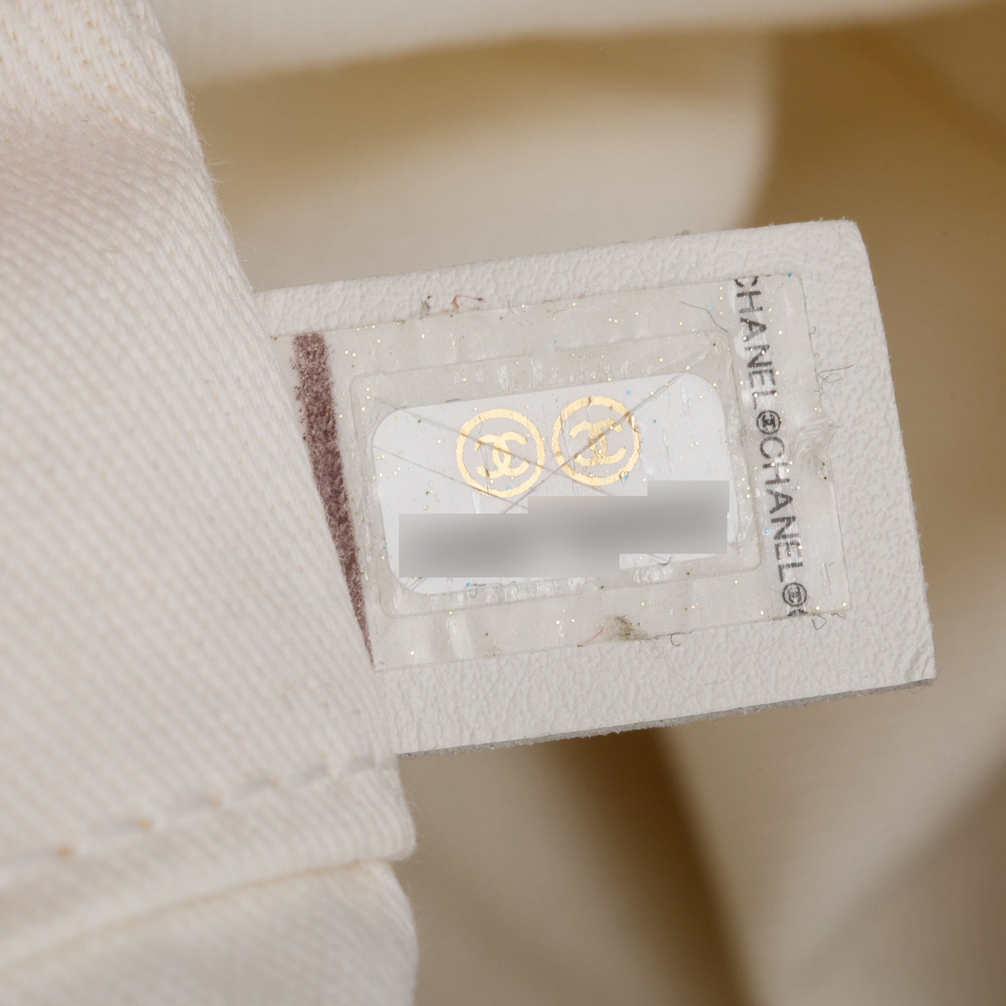 Chanel Neutral Canvas Tan Calfskin Pearl Medium Deauville Shopping Tote w/ Authenticity Card