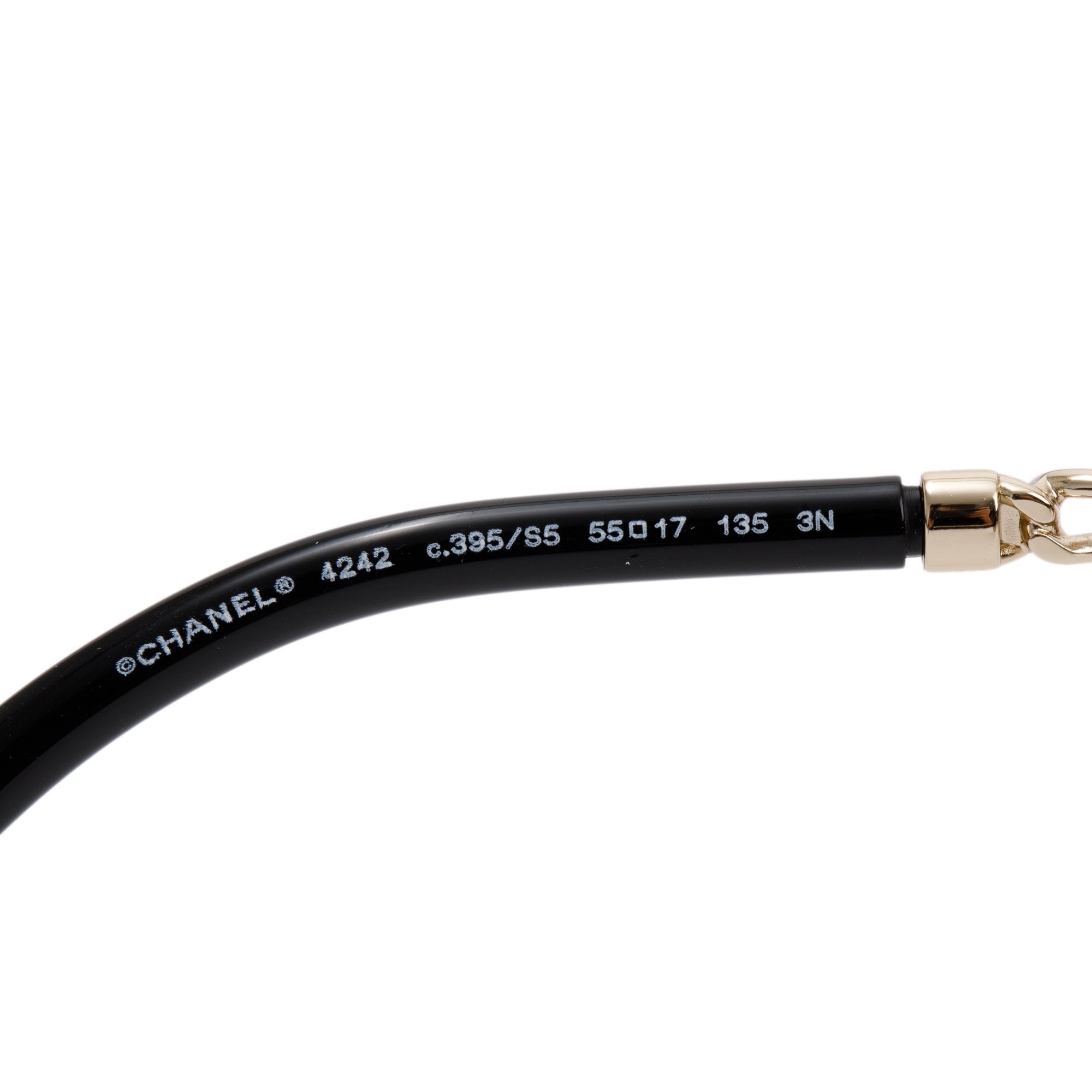 Chanel Pantos Interlocking CC Logo Removable Chain Sunglasses w/ Box