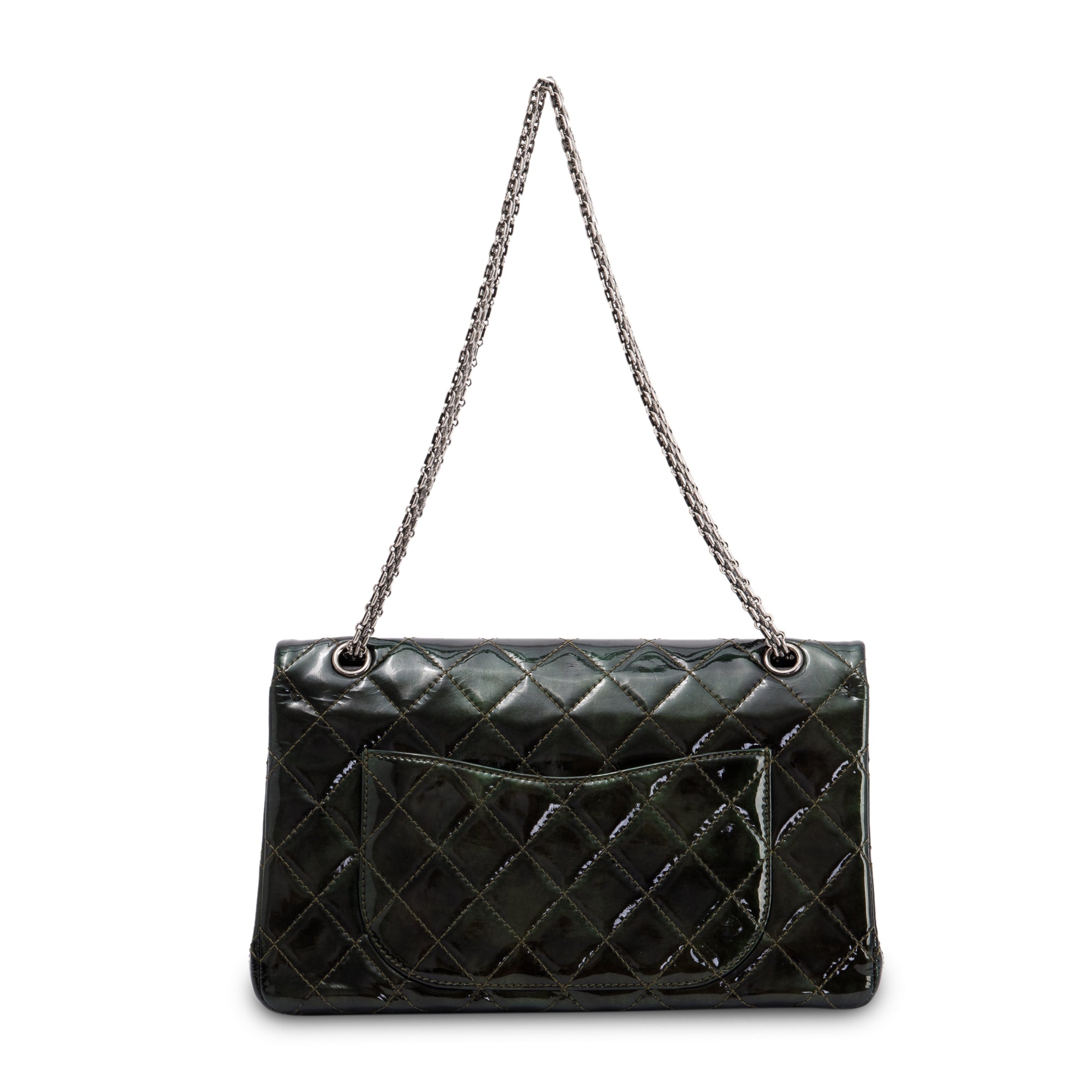 Chanel Patent Leather 2.55 Reissue 227 Double Flap Bag