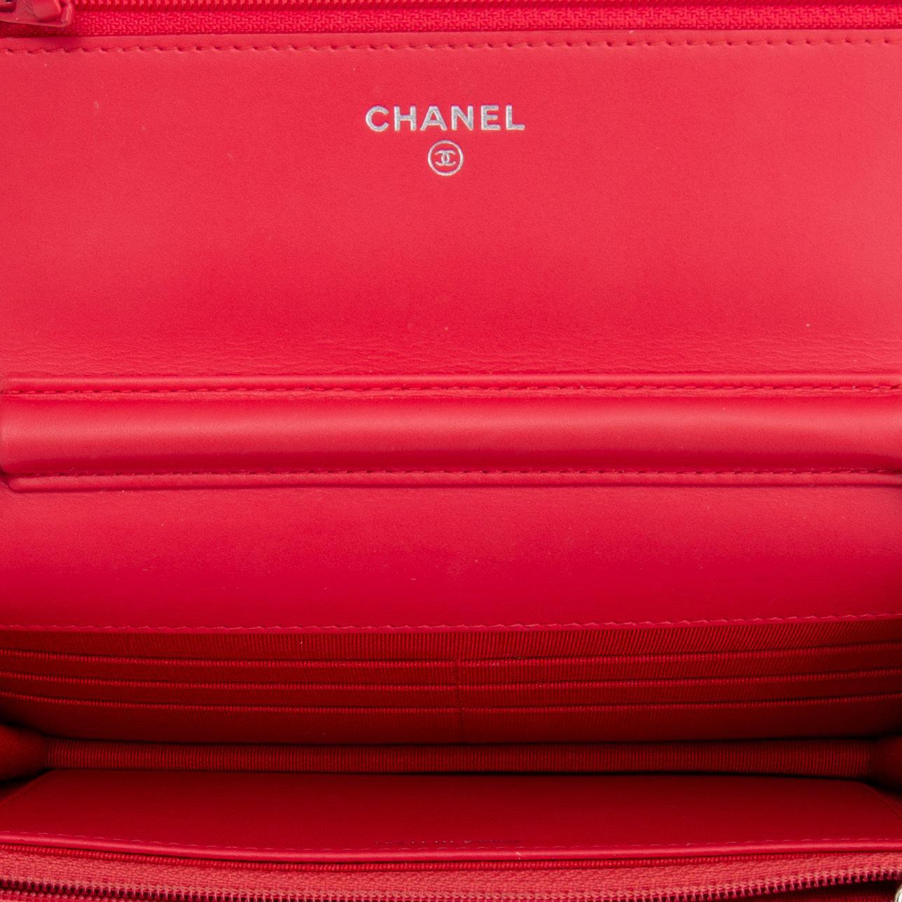 Chanel Patent Leather Classic Wallet on Chain w/ Box & Authenticity Card