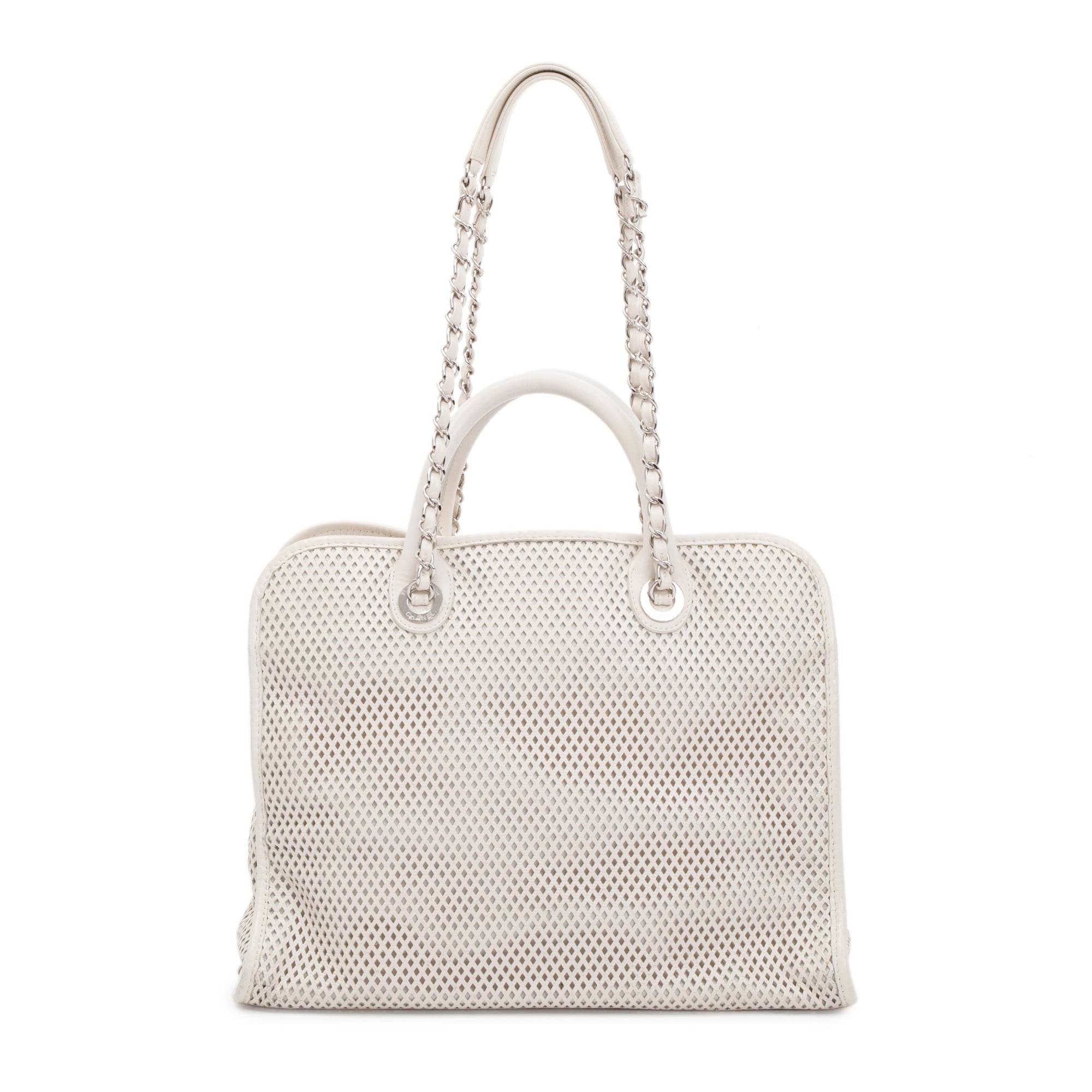 Chanel Perforated Leather Up In The Air Tote w/ Authenticity Card