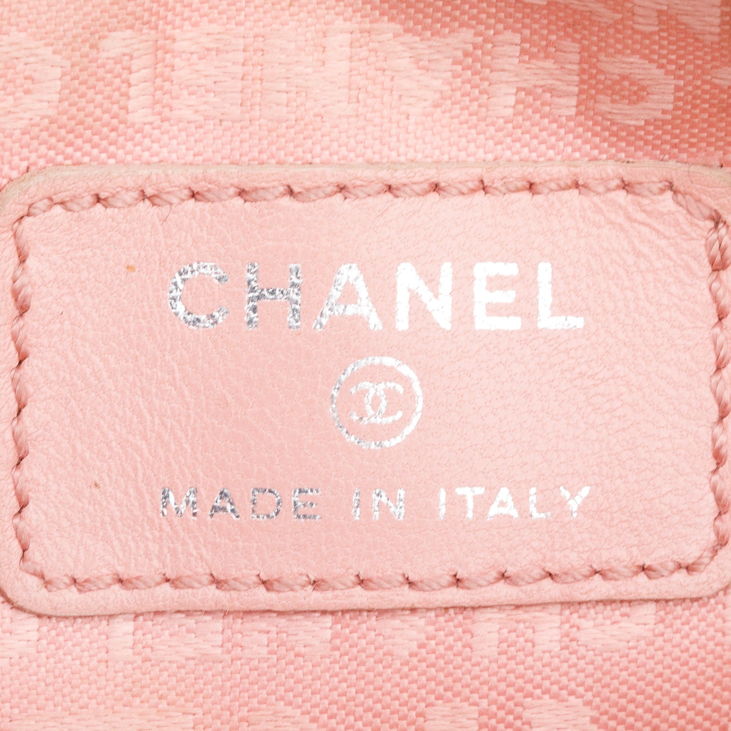 Chanel Pink Calfskin Leather Precious Symbol Pochette w/ Authenticity Card