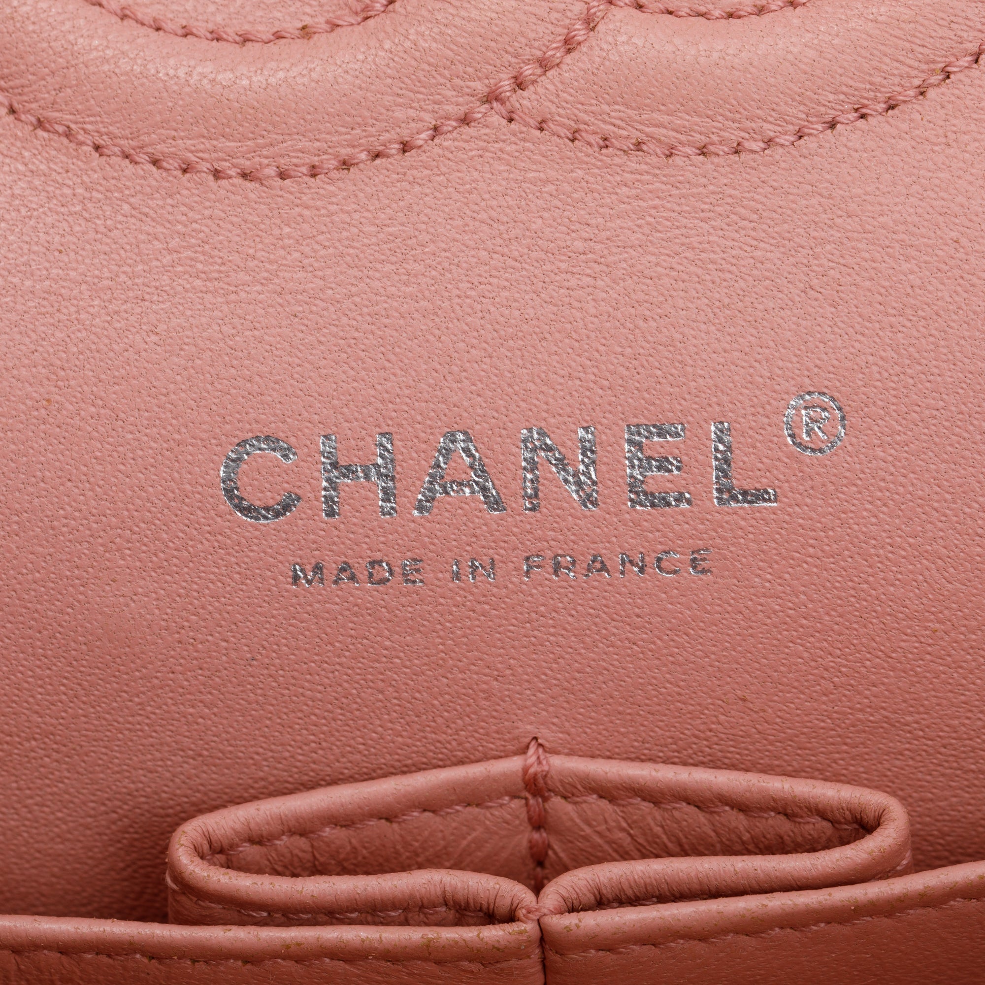 Chanel Pink Caviar Classic Medium Double Flap Bag w/ Authenticity Card