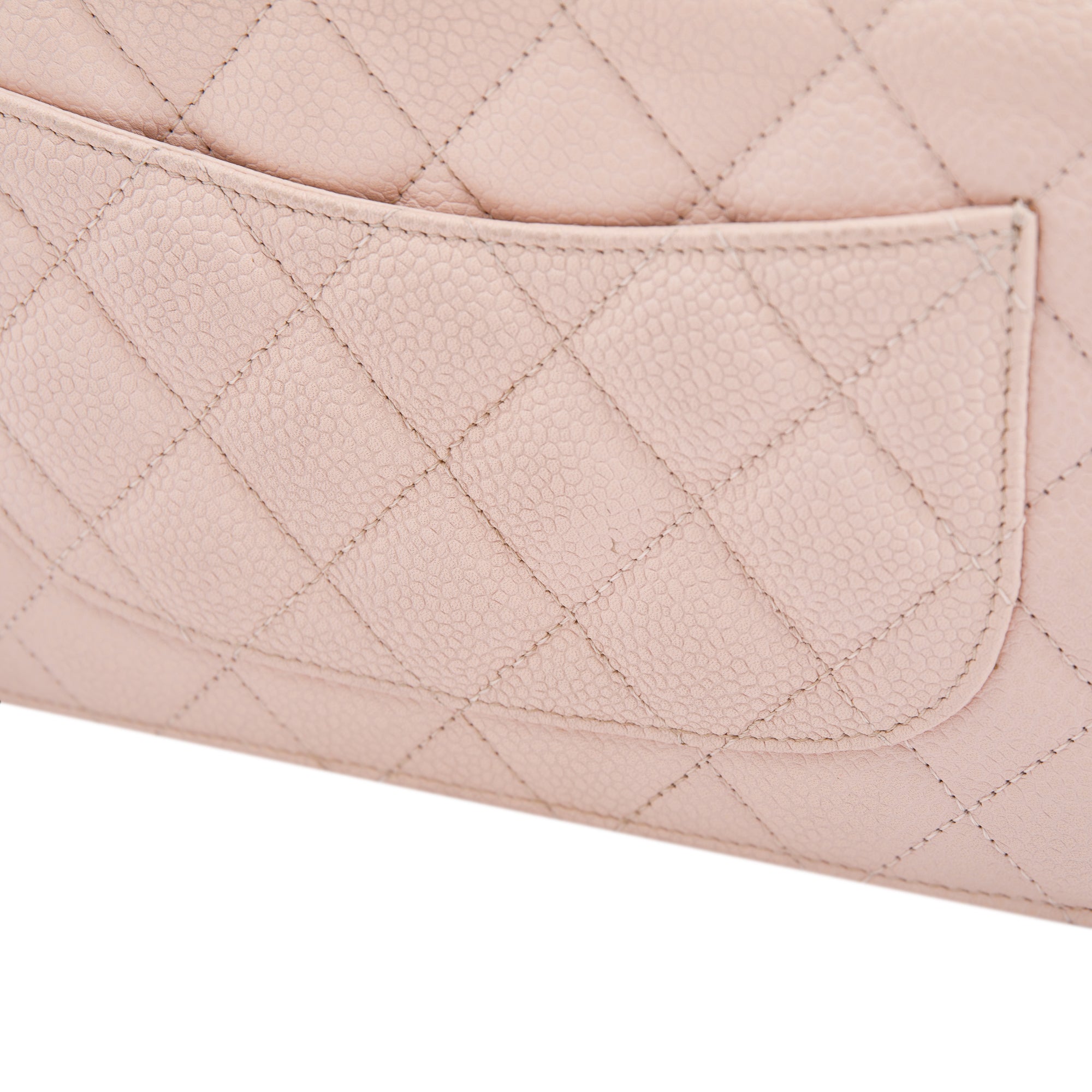 Chanel Pink Caviar Classic Wallet on Chain