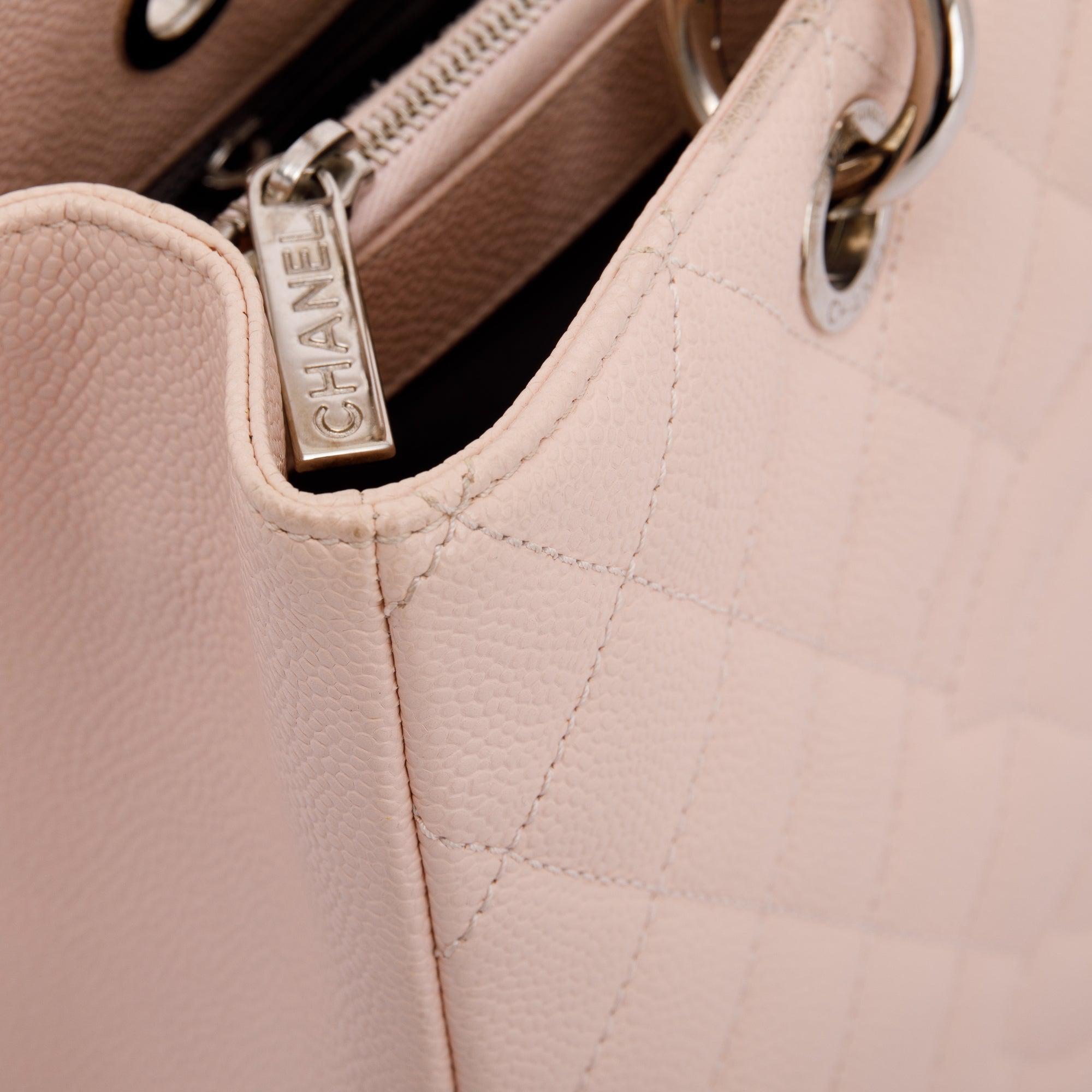 Chanel Pink Caviar Leather Grand Shopping Tote (GST) w/ Authenticity Card