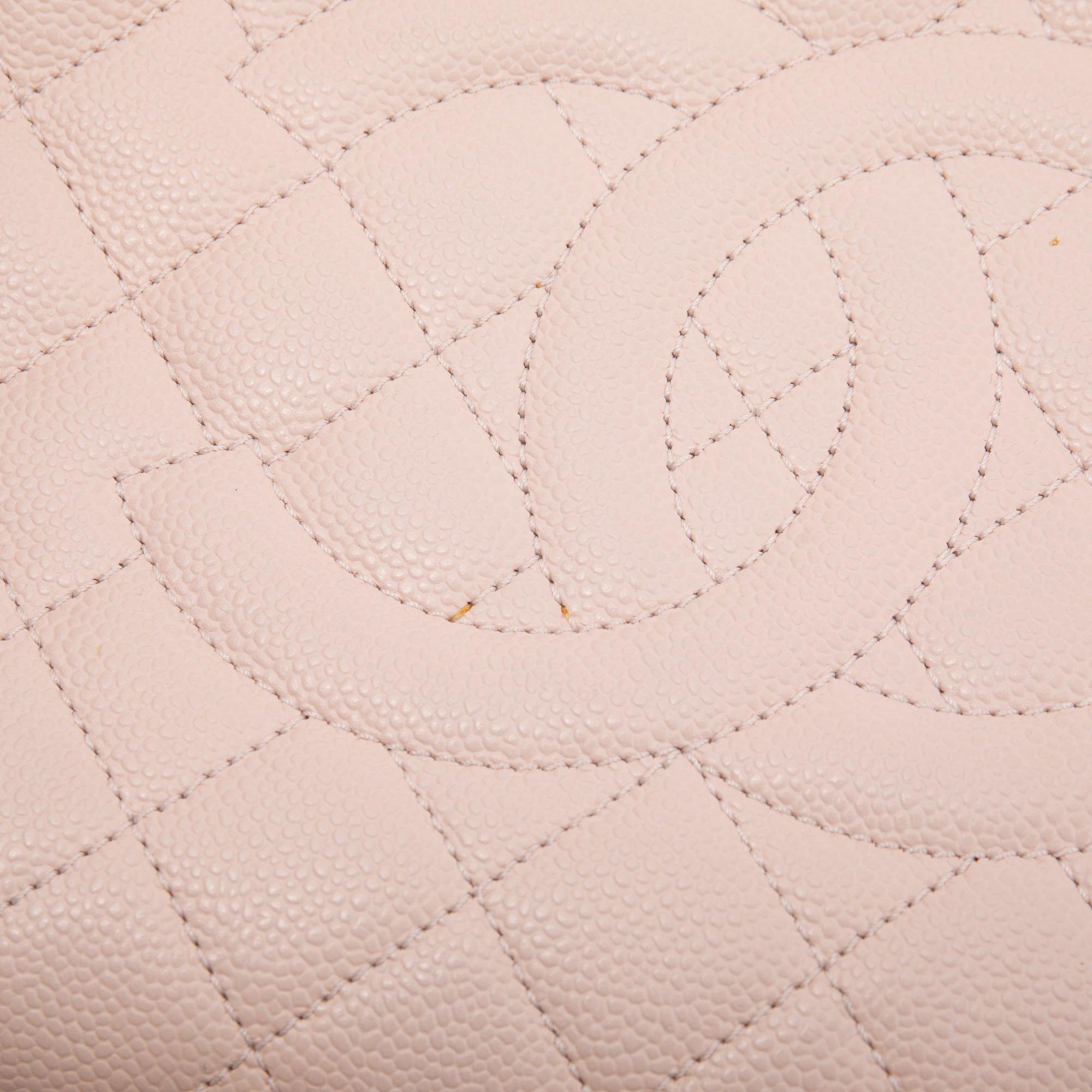 Chanel Pink Caviar Leather Grand Shopping Tote (GST) w/ Authenticity Card