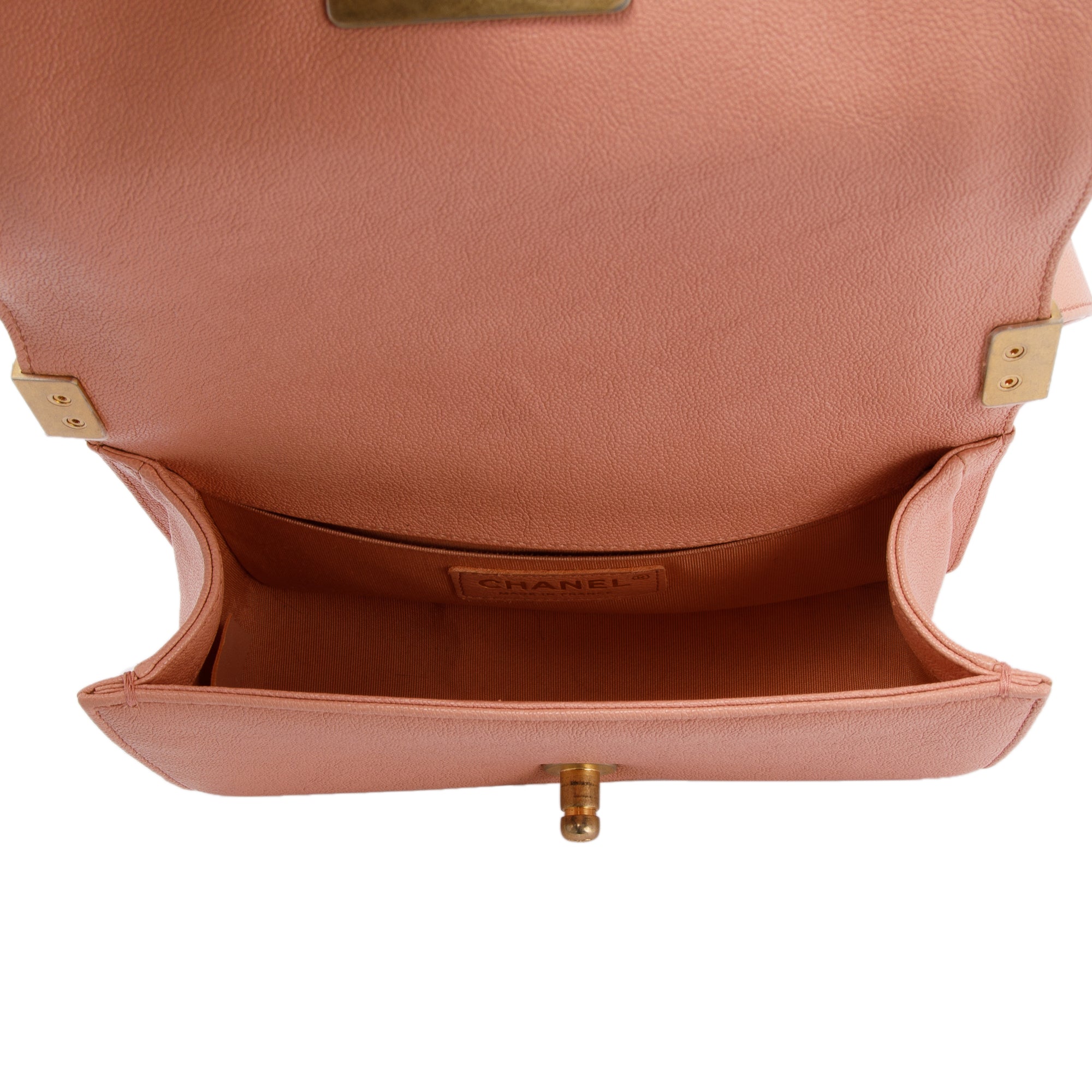 Chanel Pink Caviar Small Boy Bag