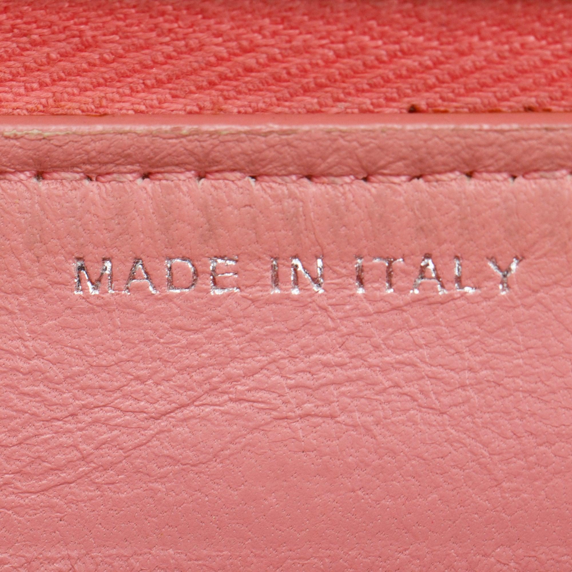 Chanel Pink Lambskin Leather Classic Long Zipped Wallet