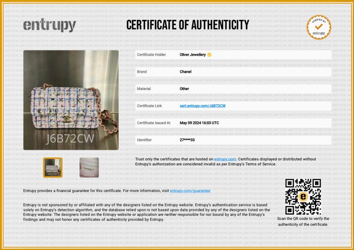 Chanel Pink Multicolor Tweed Classic Mini Rectangular Flap Bag