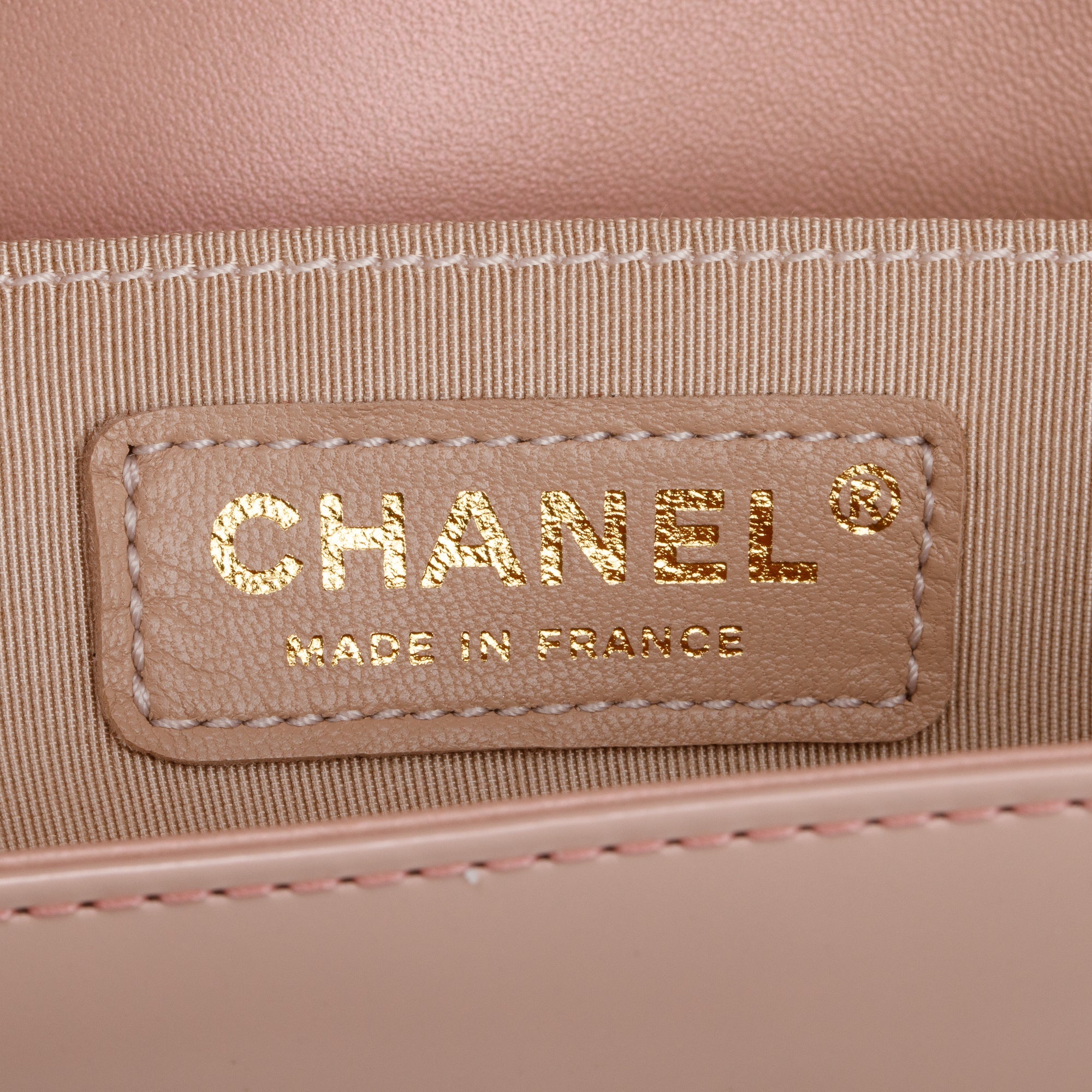 Chanel Pink Patent Leather Medium Boy Bag w/ Box & Authenticity Card