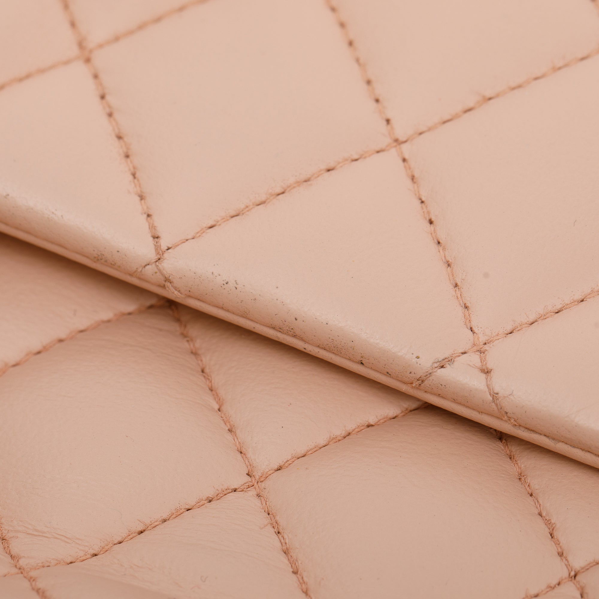 Chanel Pink Quilted Lambskin Classic Medium Double Flap Bag