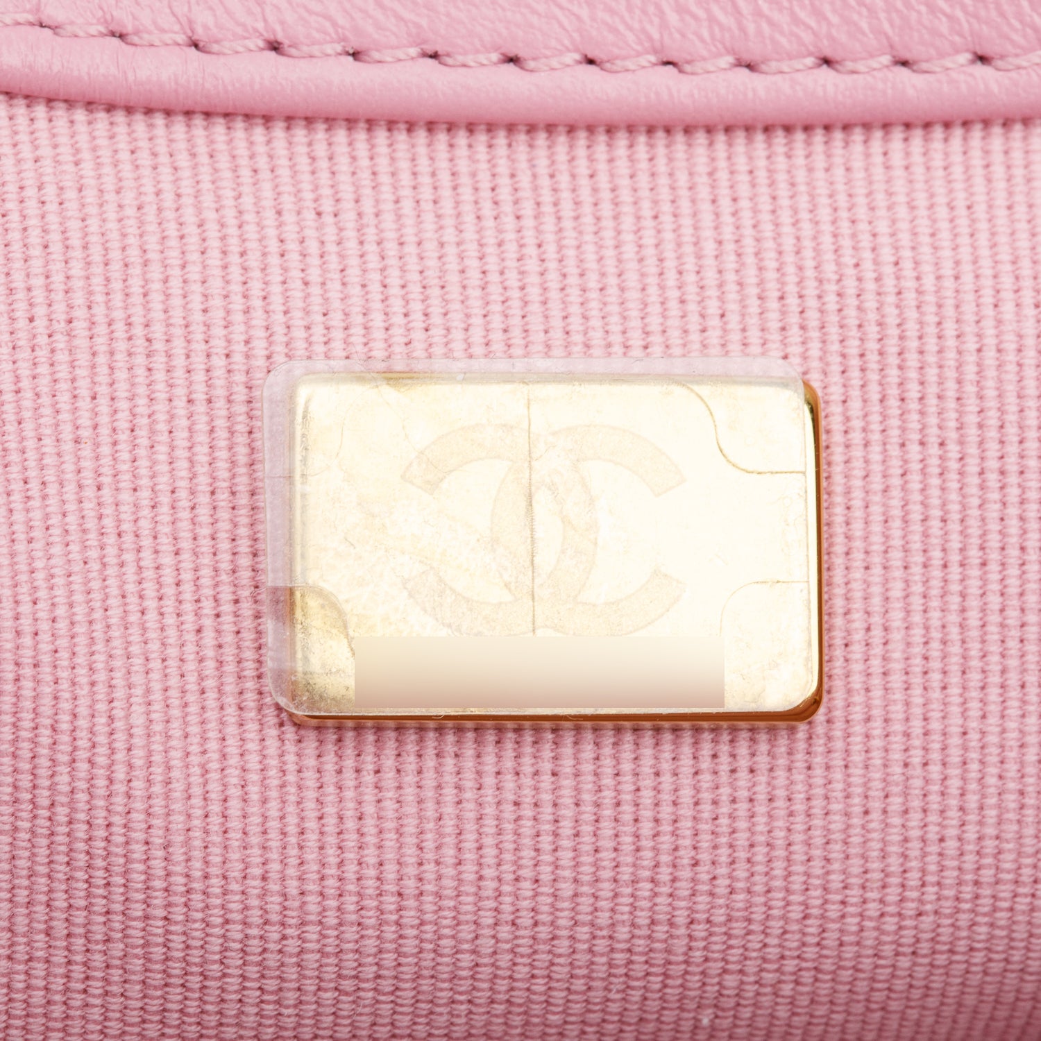 Chanel Pink Quilted Lambskin Leather Small Lacquered Chain Flap Bag