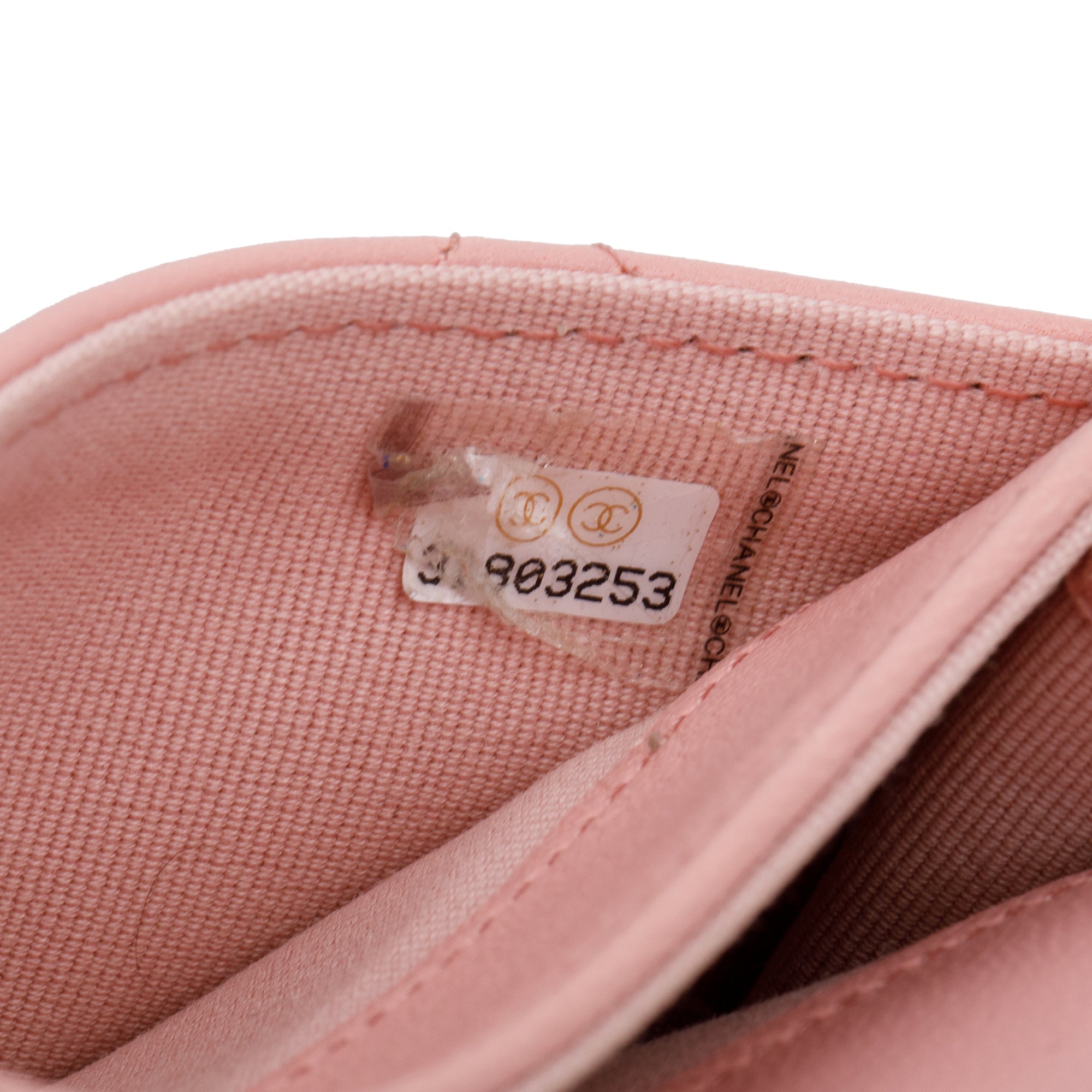 Chanel Pink Quilted Leather 19 Flap Card Holder w/ Box