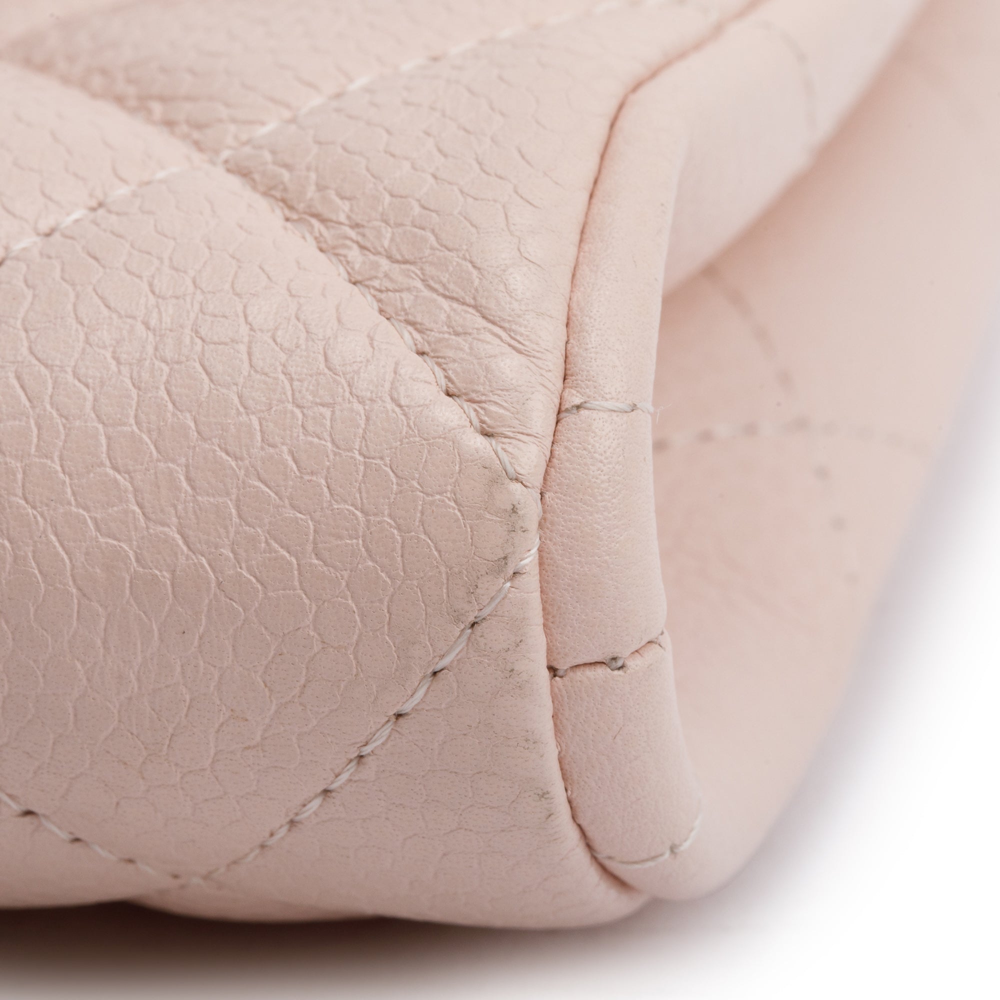 Chanel Pink Quilted Leather Clutch with Chain Flap w/ Authenticity Card