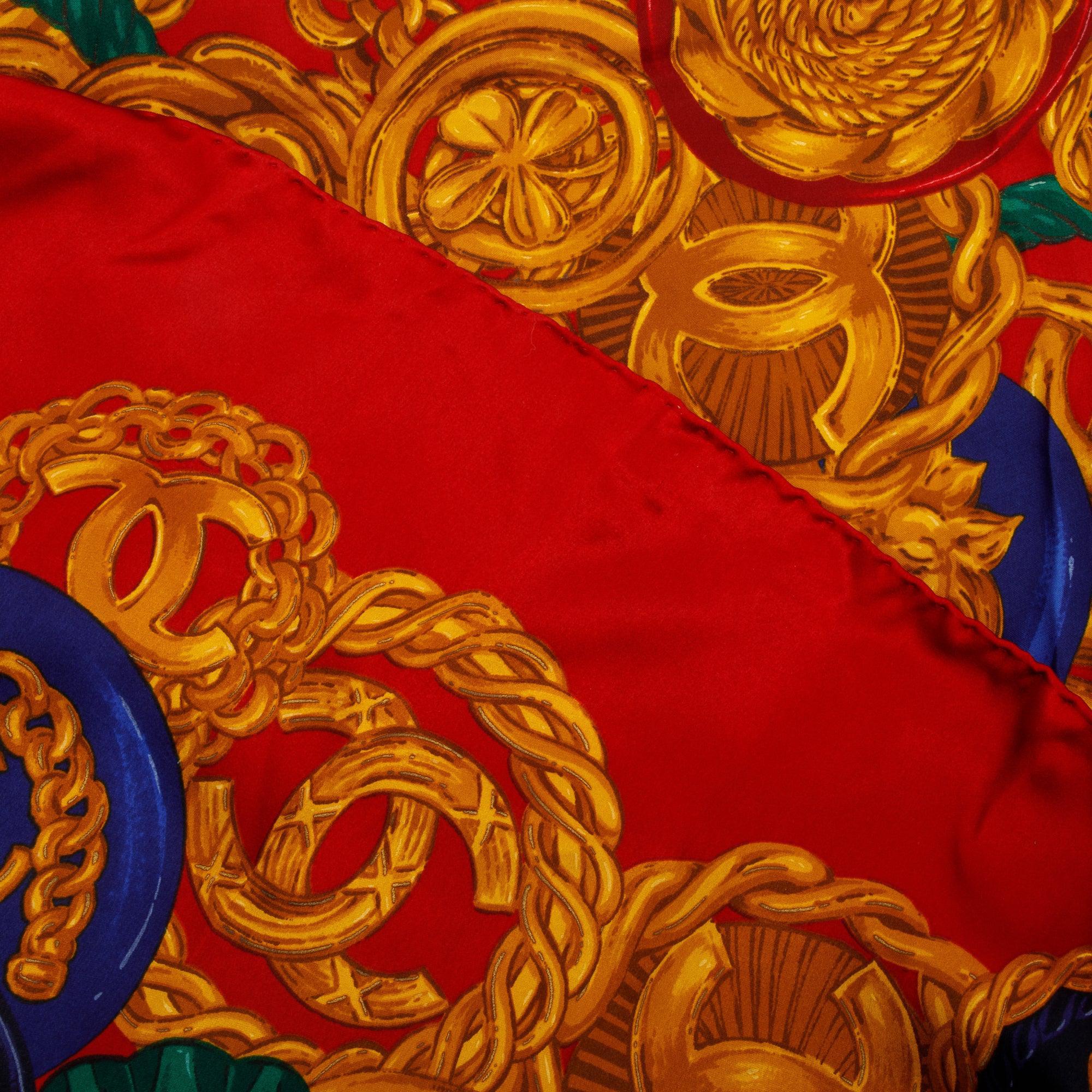 Chanel Printed Silk Scarf