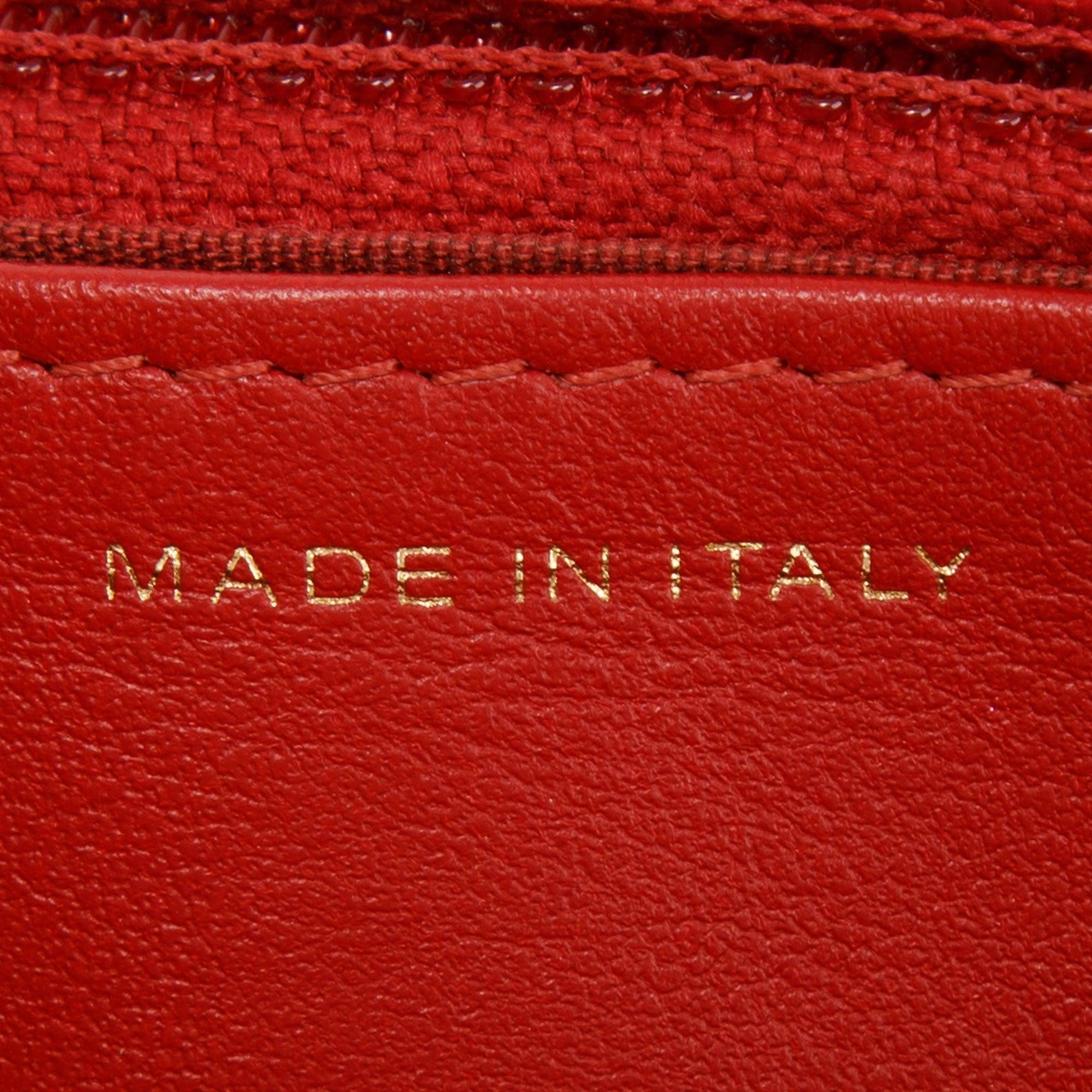 Chanel Red Caviar Camelia Wallet on Chain w/ Authenticity Card