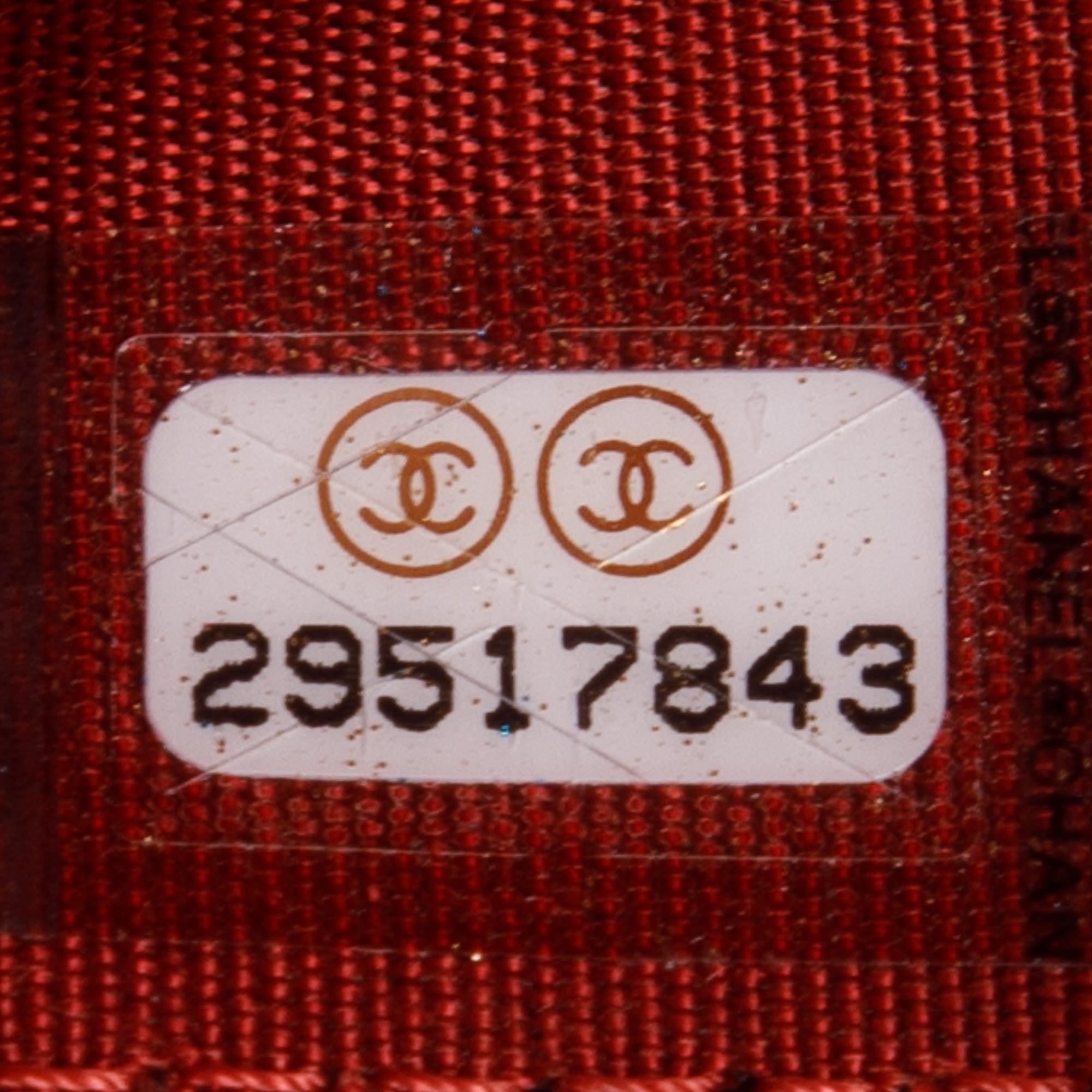 Chanel Red Caviar Camelia Wallet on Chain w/ Authenticity Card