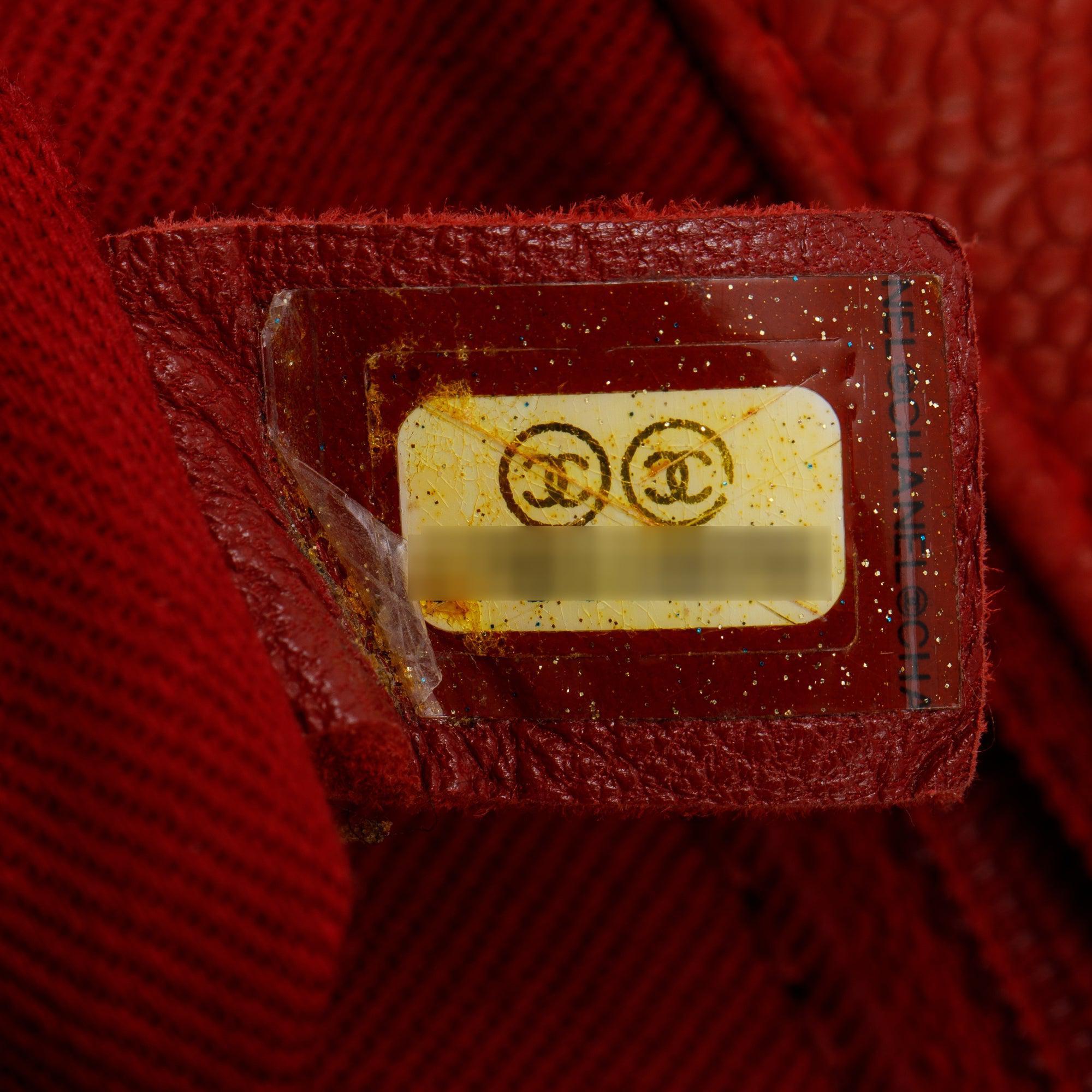 Chanel Red Caviar Leather Medium Urban Day Flap Bag