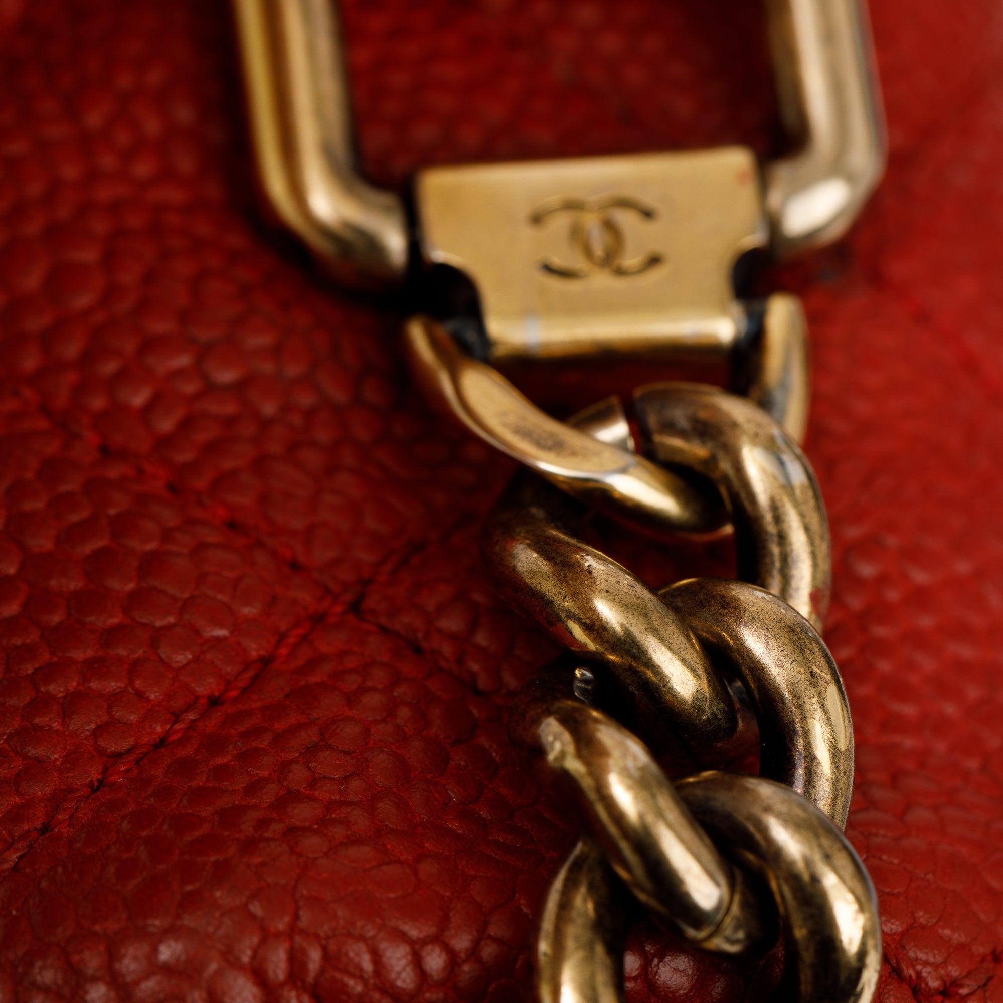 Chanel Red Caviar Leather Medium Urban Day Flap Bag