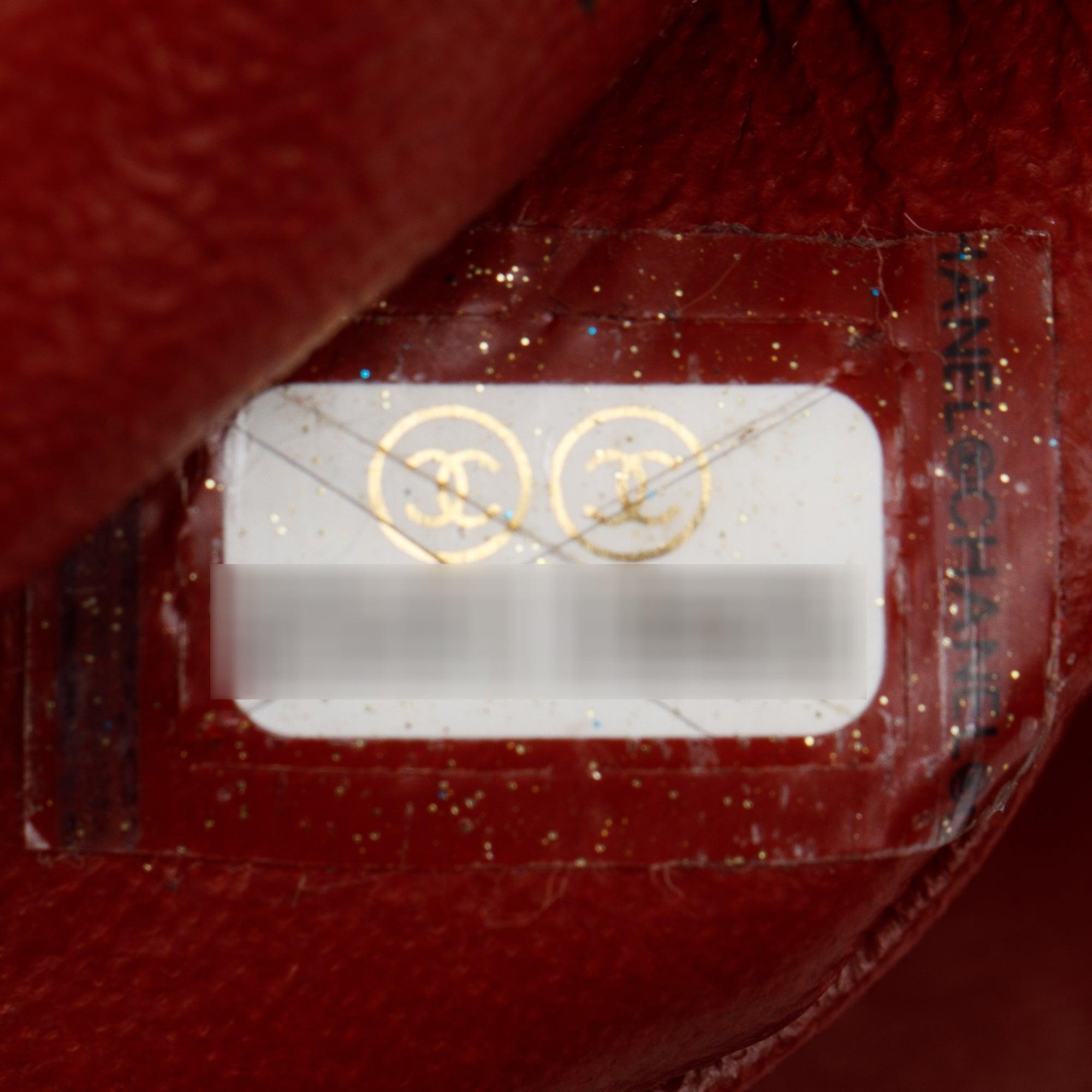 Chanel Red Chevron Lambskin Trendy CC Small Top Handle Flap Bag