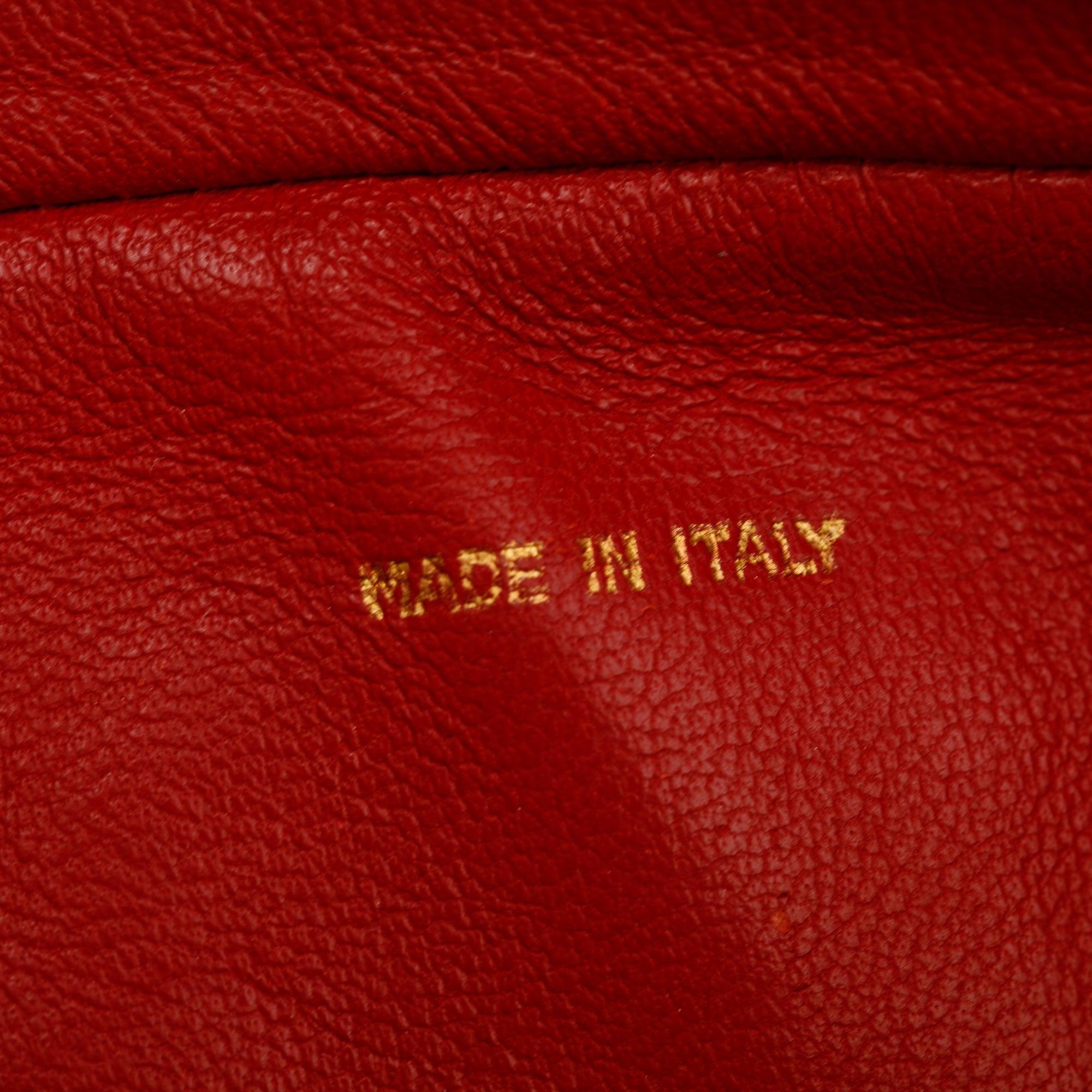 Chanel Red Quilted Leather CC Tassel Camera Bag