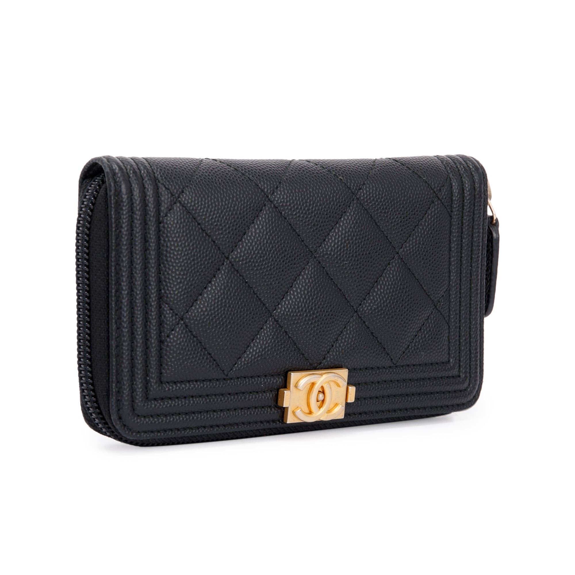 Chanel Small Boy Continental Wallet w/ Box