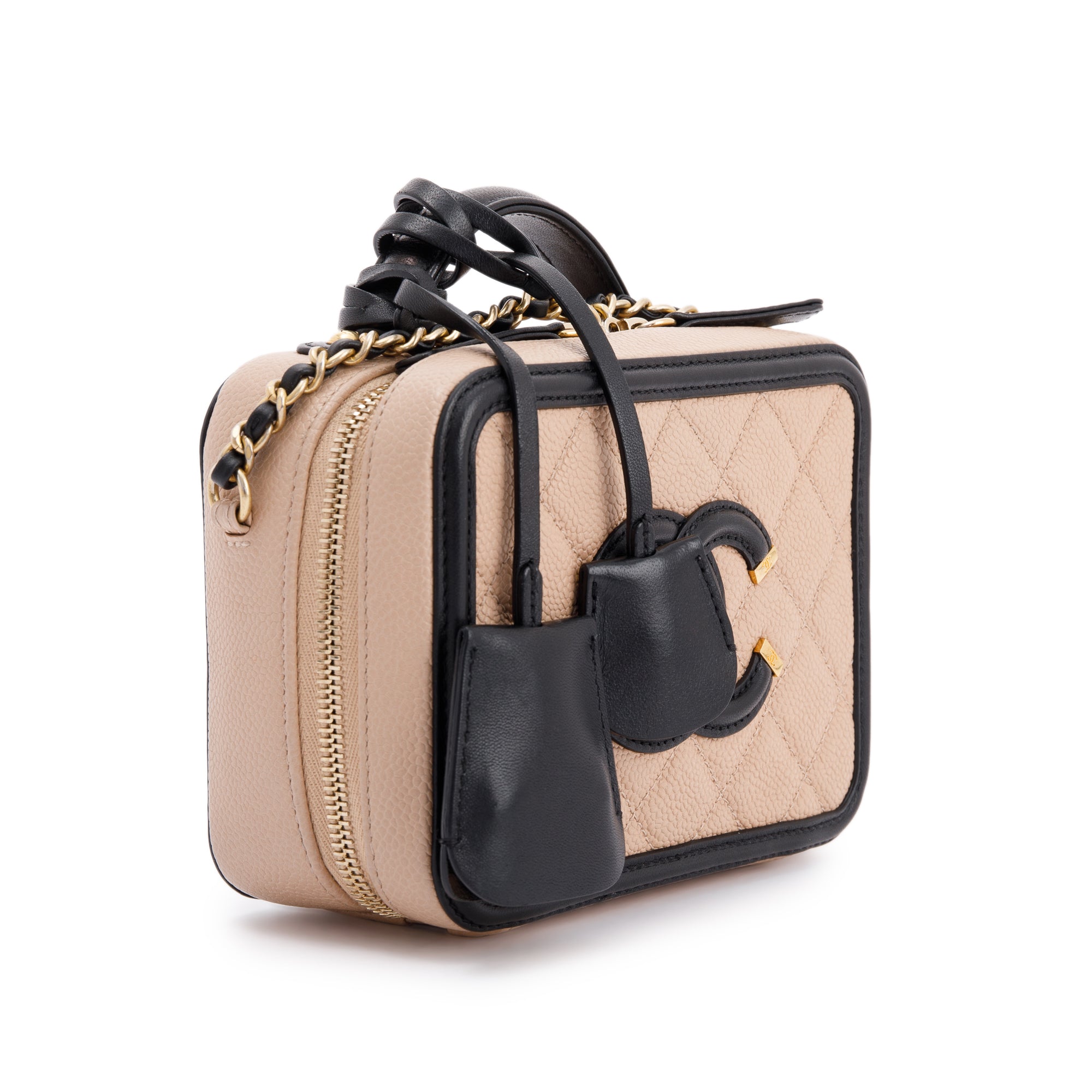 Chanel Small Filigree Vanity Case