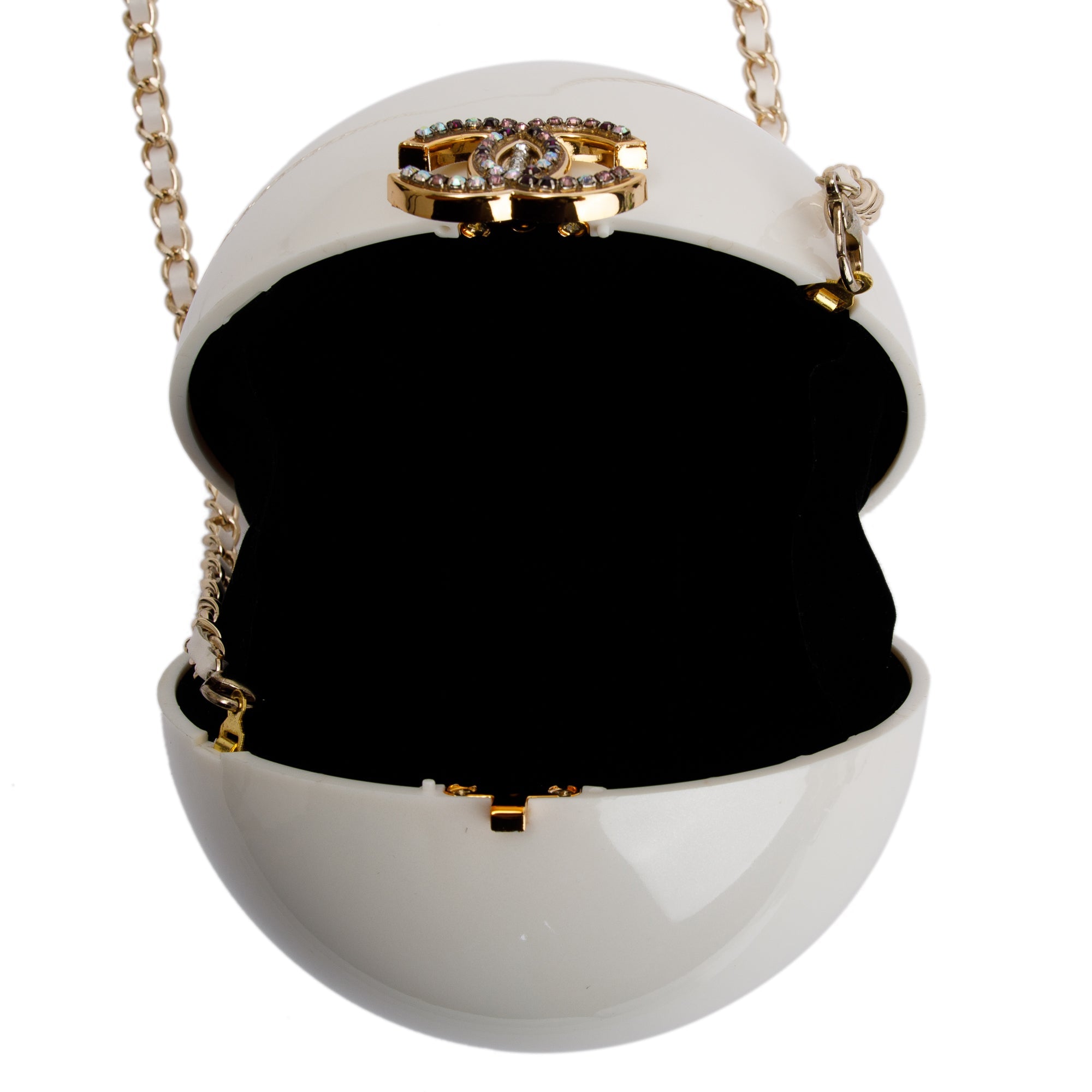 Chanel Sphere Ball Chain Shoulder Bag w/ Box