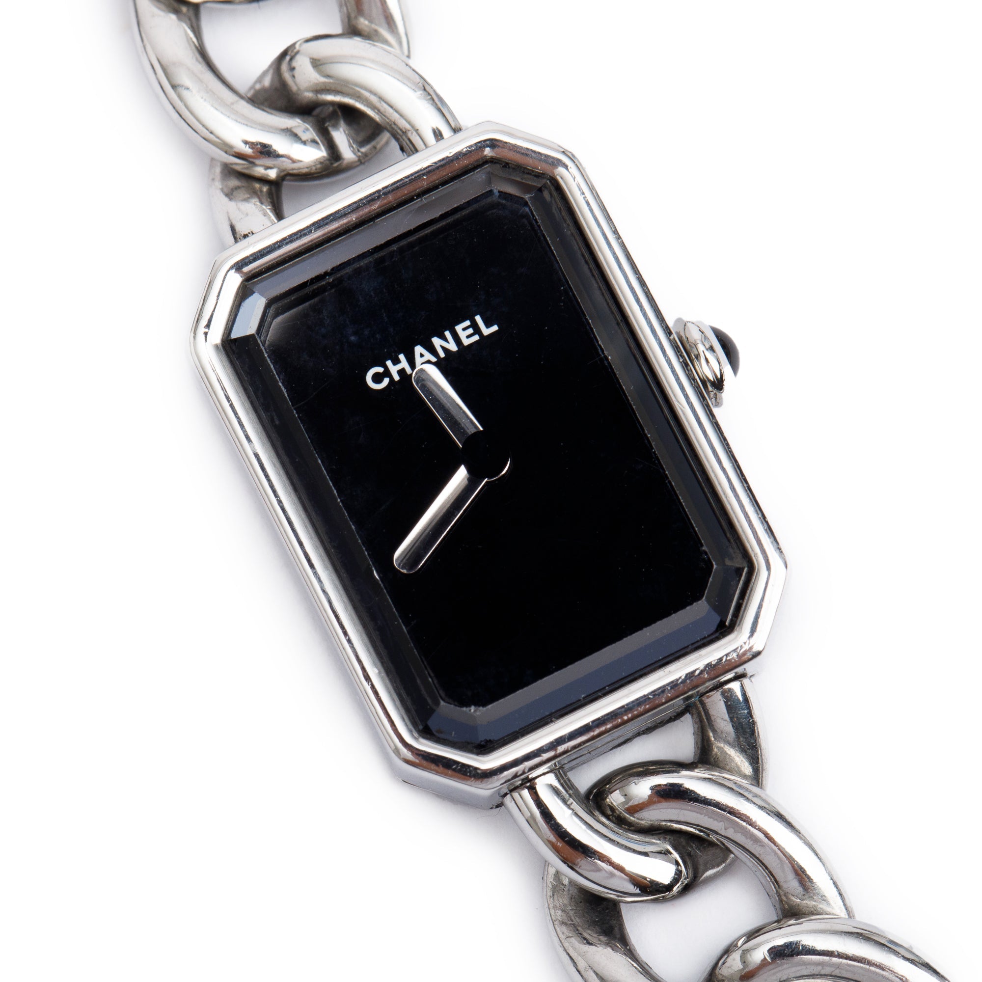 Chanel Stainless Steel Premiere Gourmette Chain Watch H3248 w/ Case