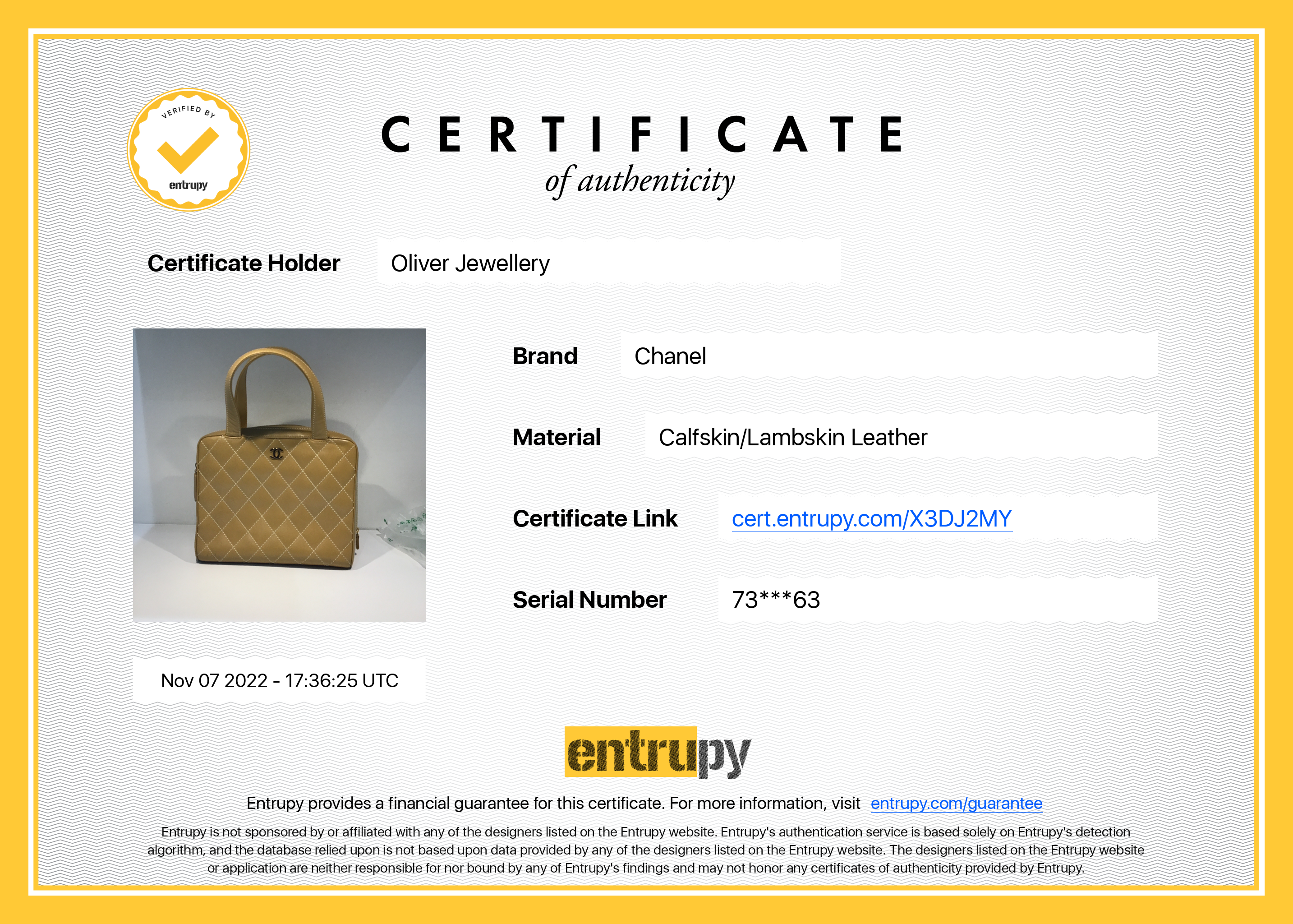 Chanel Surpique Bowler Bag