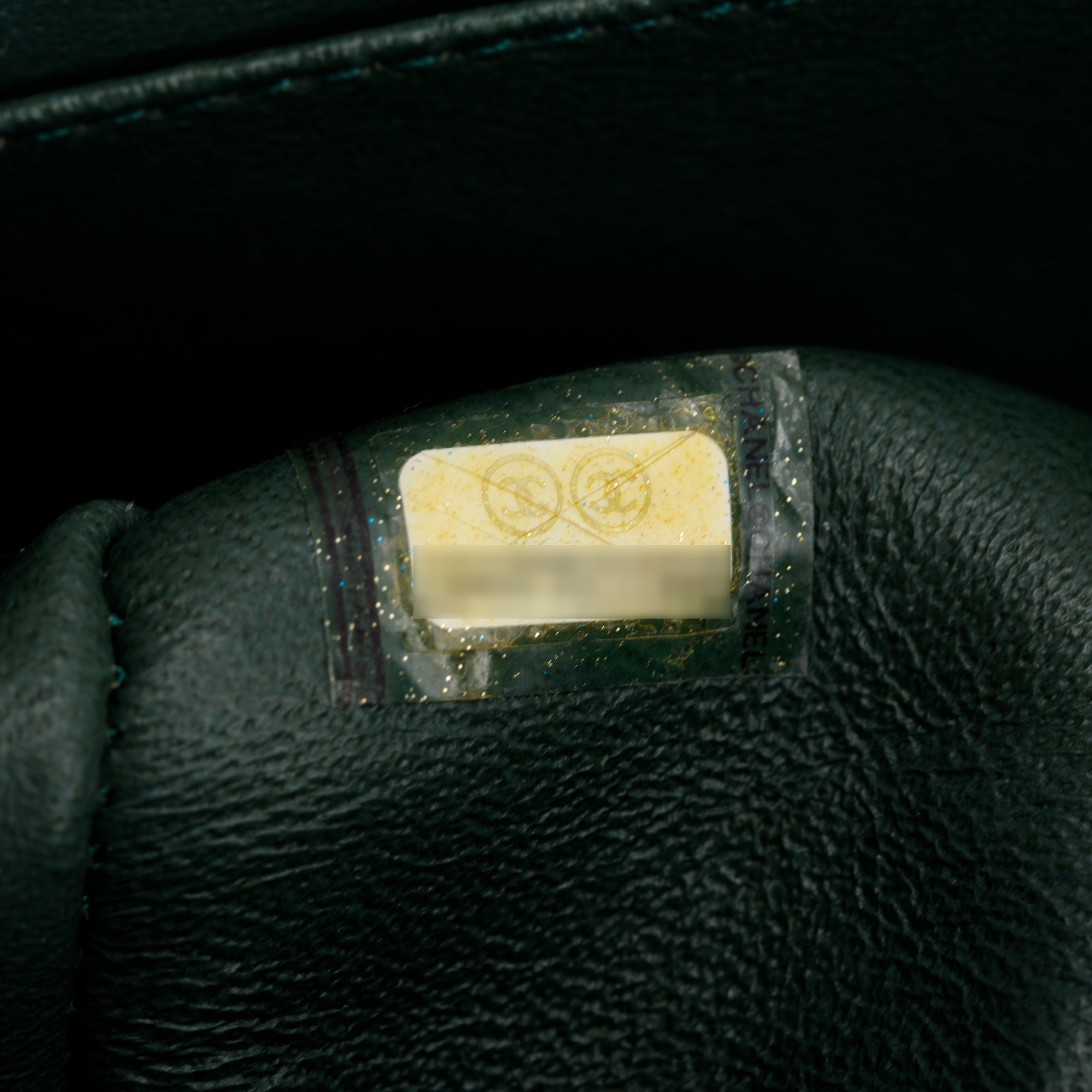 Chanel Teal Quilted Caviar Leather Classic Medium Double Flap Bag w/ Box & Authenticity Card