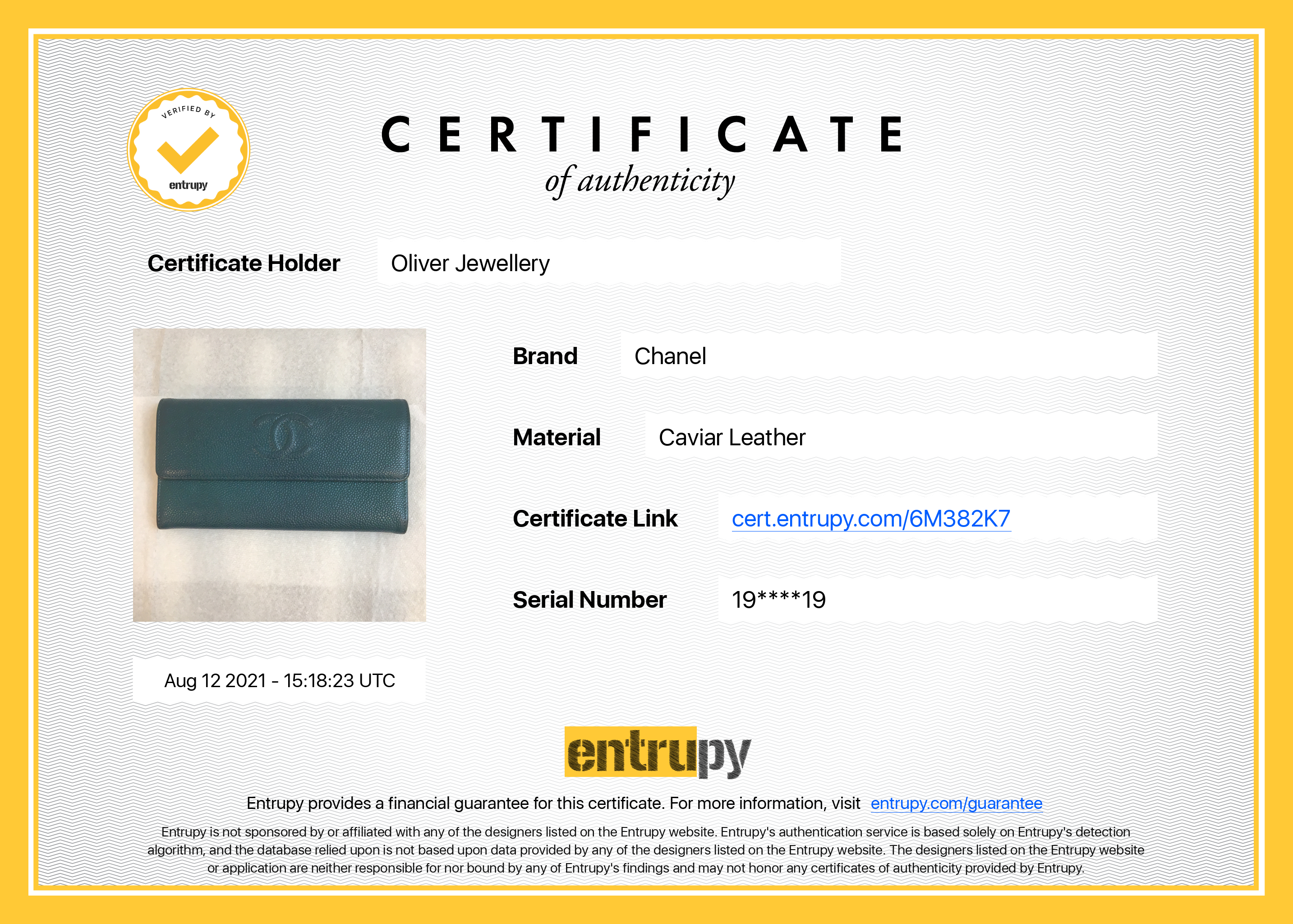 Chanel Timeless Continental Wallet