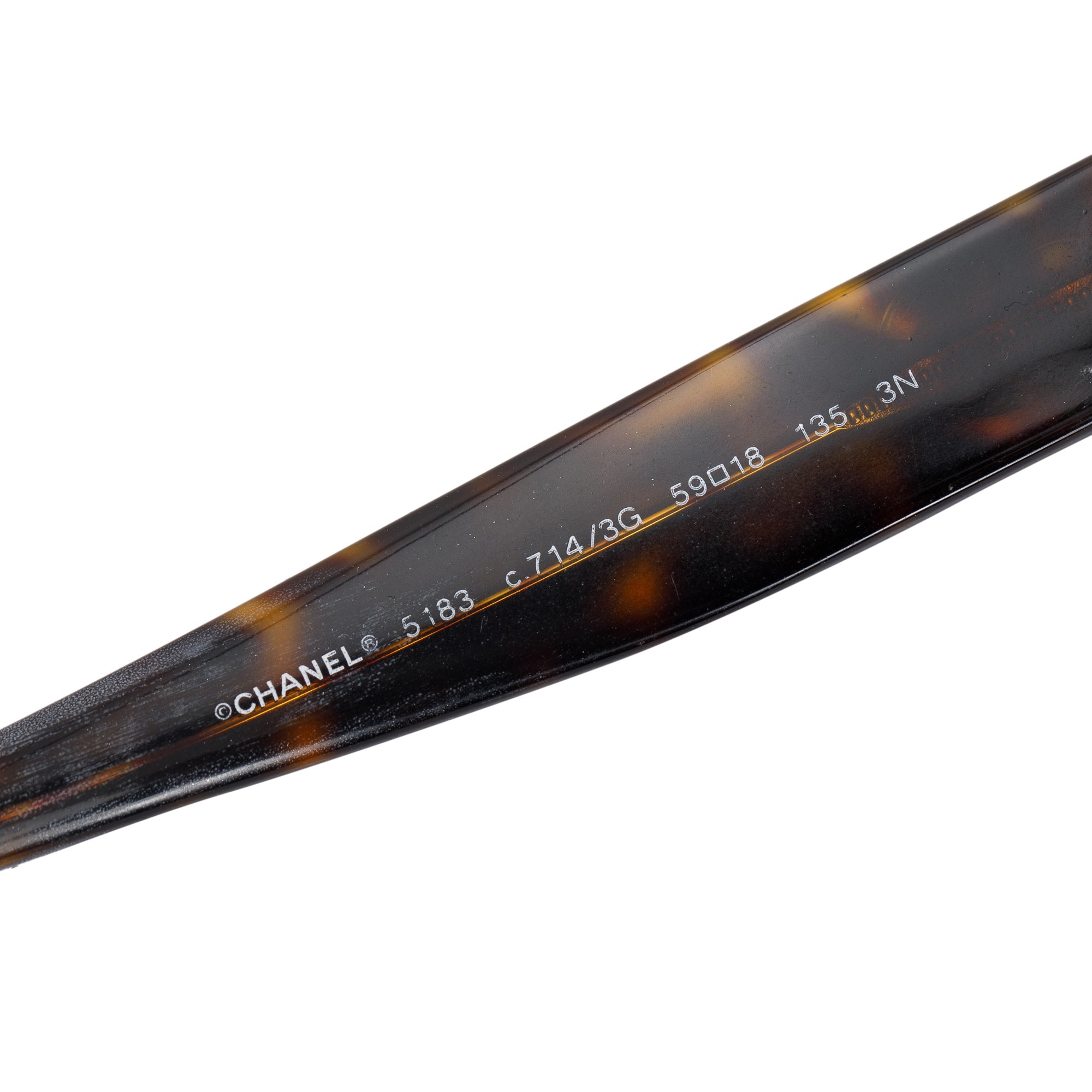 Chanel Tortoise 5183 CC Sunglasses w/ Case