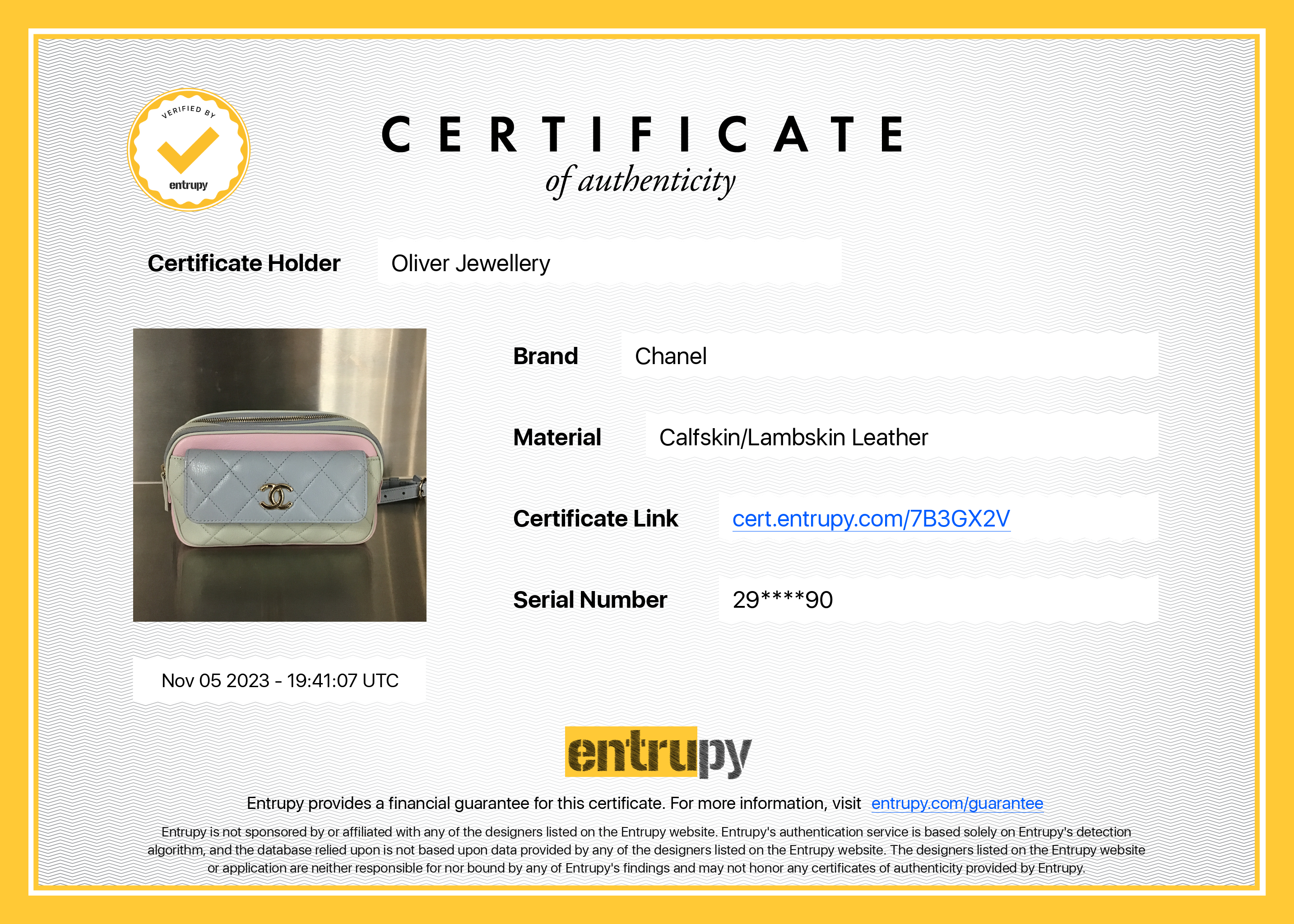 Chanel Tricolour Quilted Calfskin Leather In & Out Camera Waist Bag w/ Insert & Authenticity Card