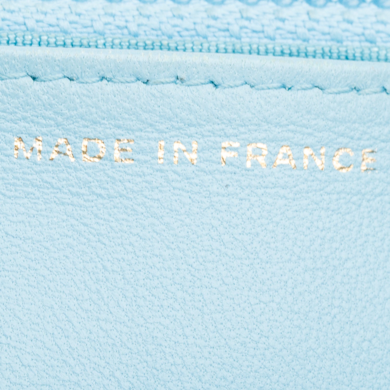 Chanel Turquoise Quilted Lambskin Leather Classic Wallet on Chain