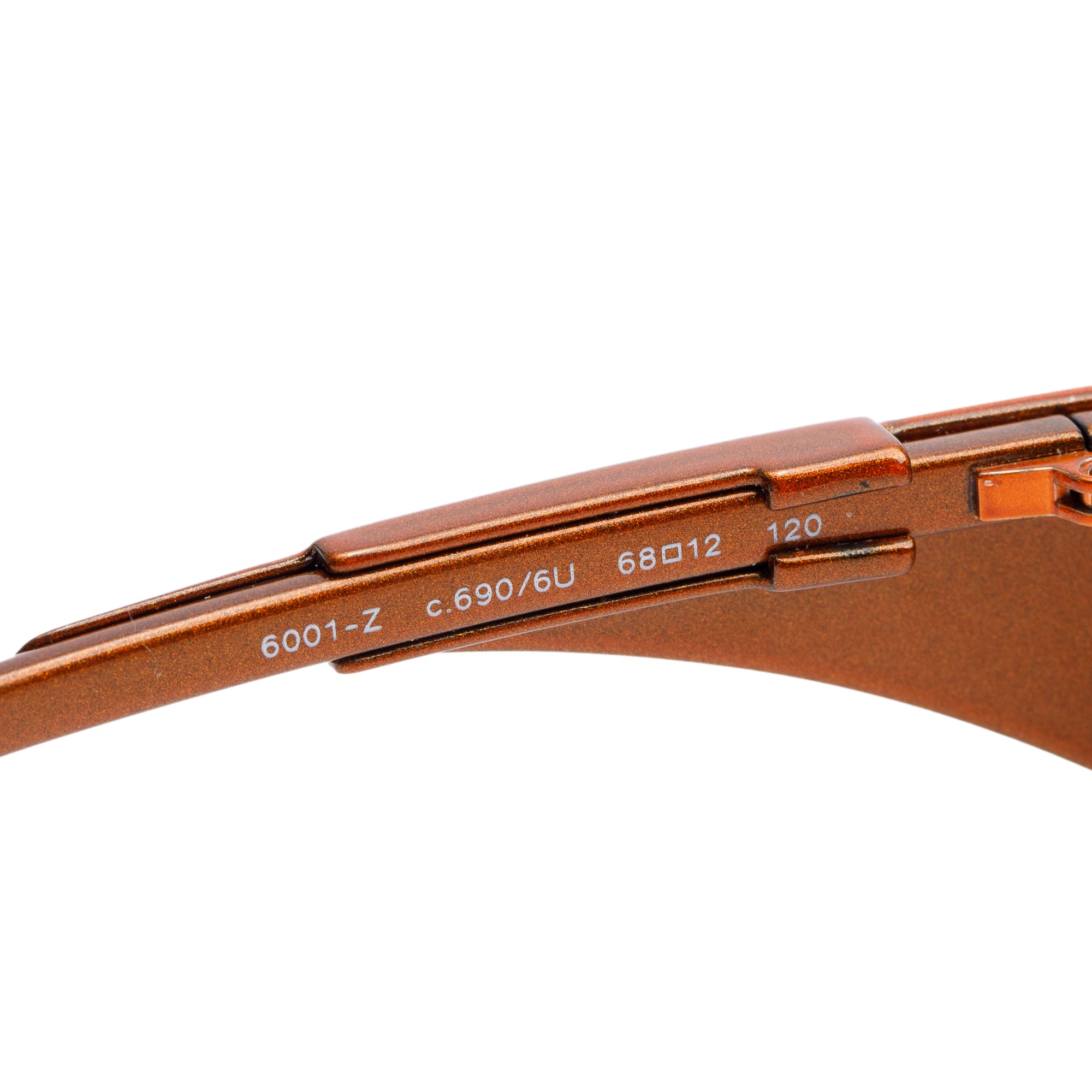 Chanel Vintage 6001-Z Brown Rimless Shield Sunglasses w/ Box & Case
