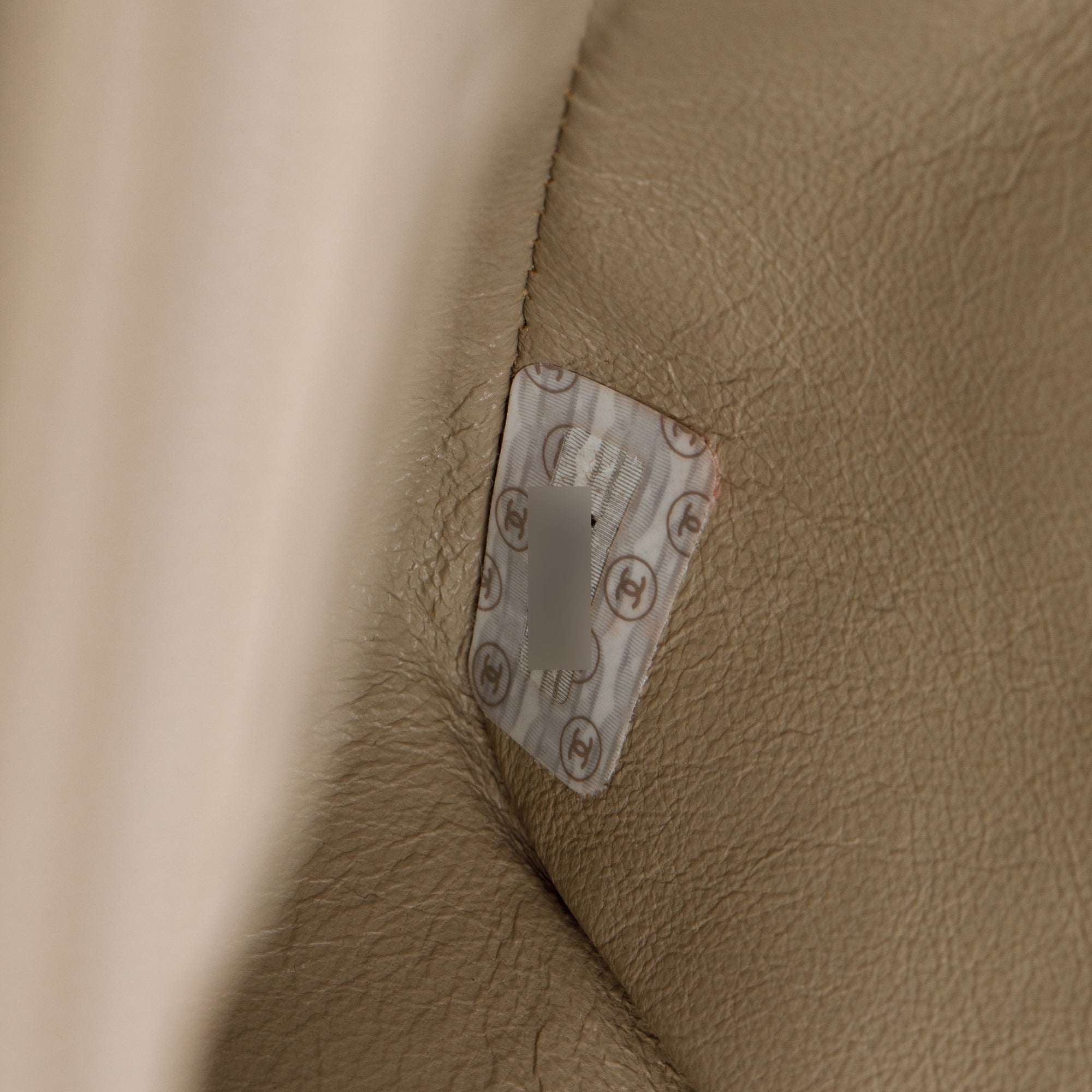 Chanel Vintage Beige Lambskin Leather Medium Diana Flap Bag