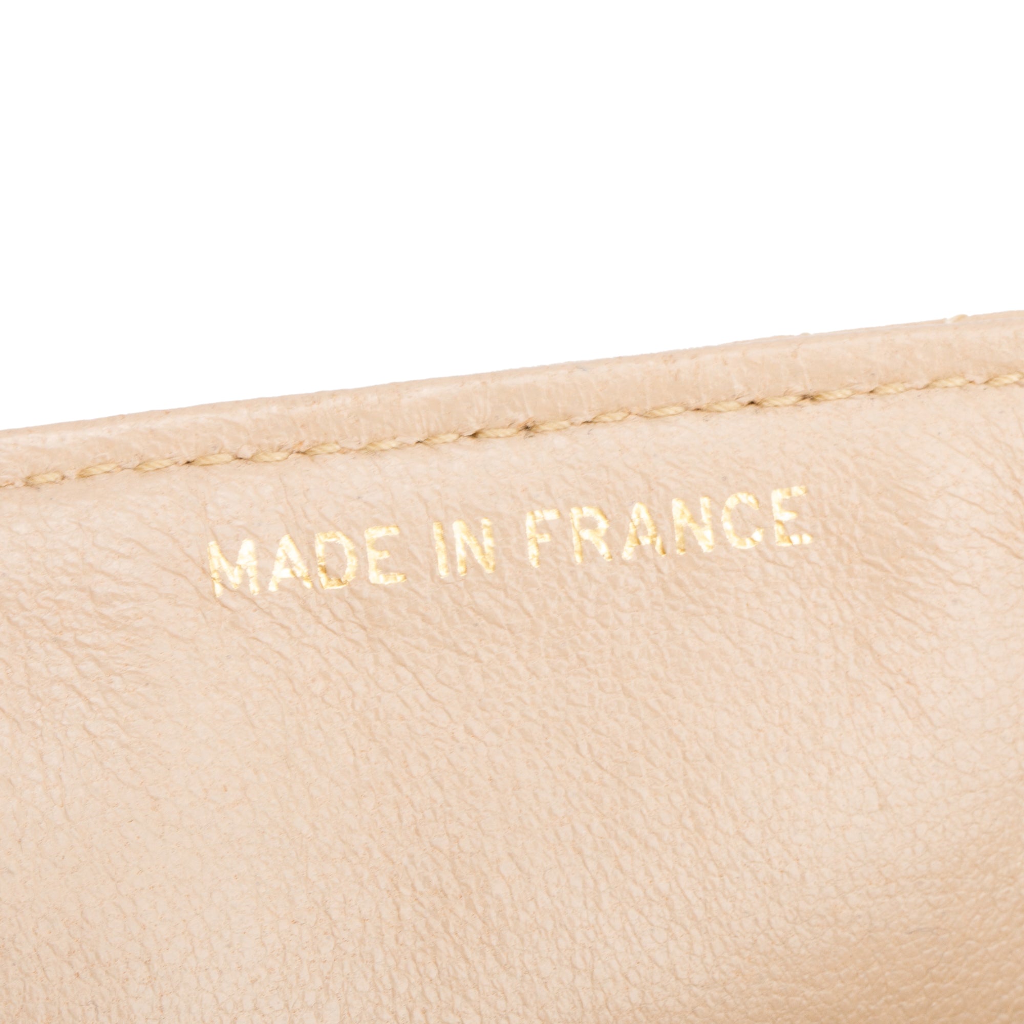 Chanel Vintage Beige Lambskin Leather Medium Diana Flap Bag w/ Box