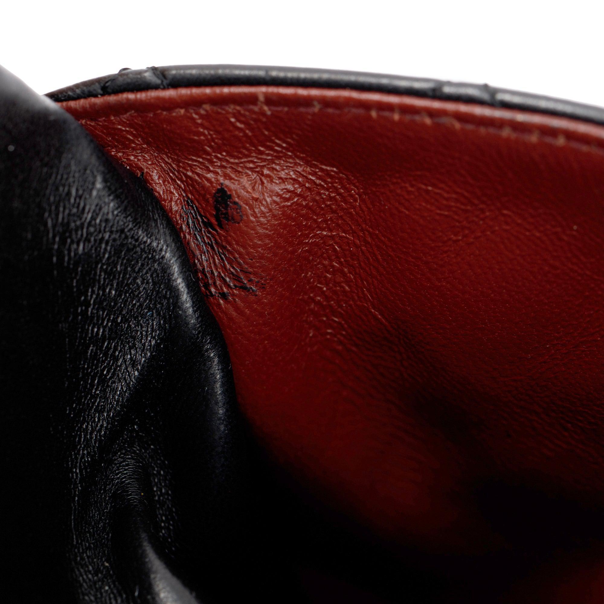 Chanel Vintage Black Lambskin Classic Medium Double Flap Bag