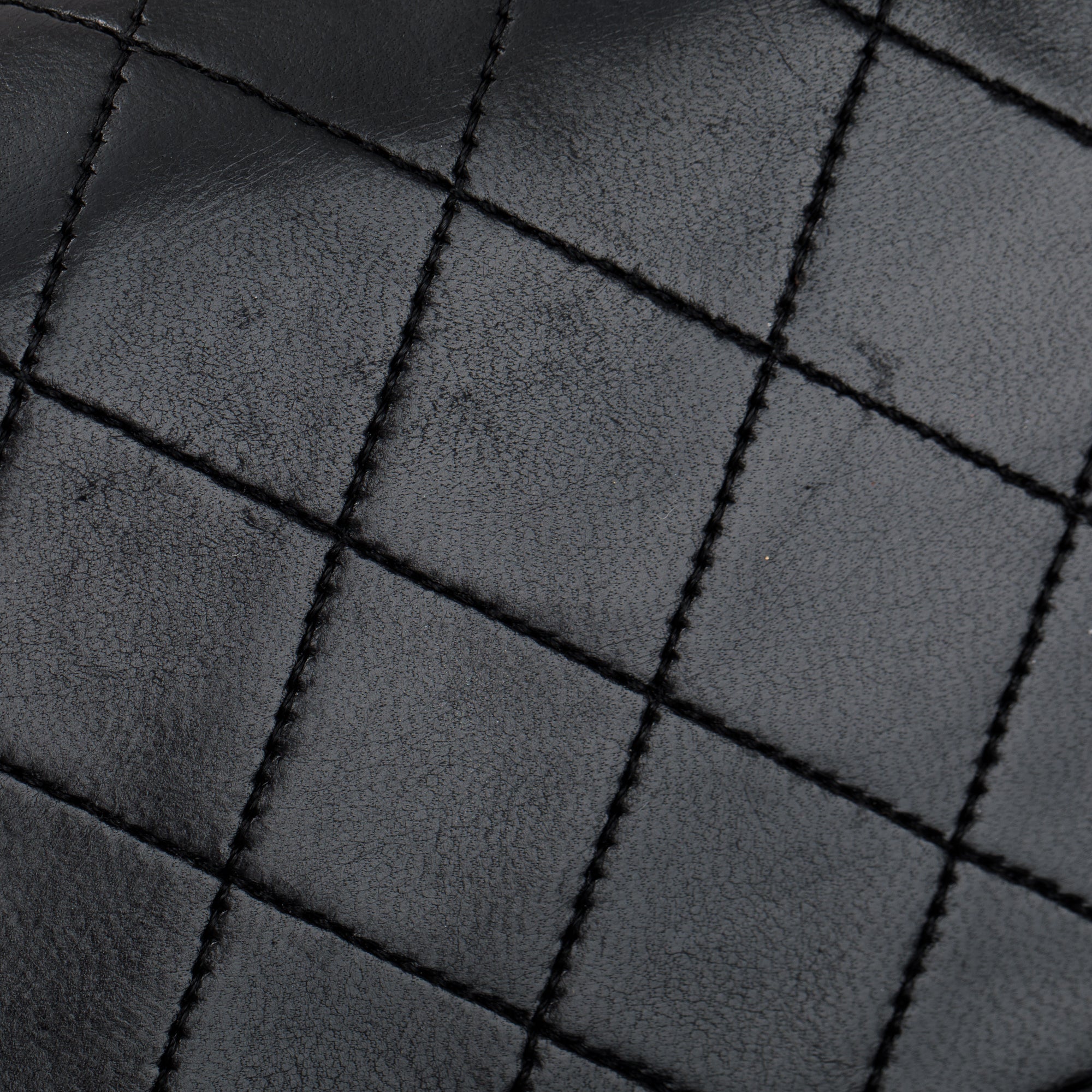 Chanel Vintage Black Lambskin Classic Medium Double Flap Bag