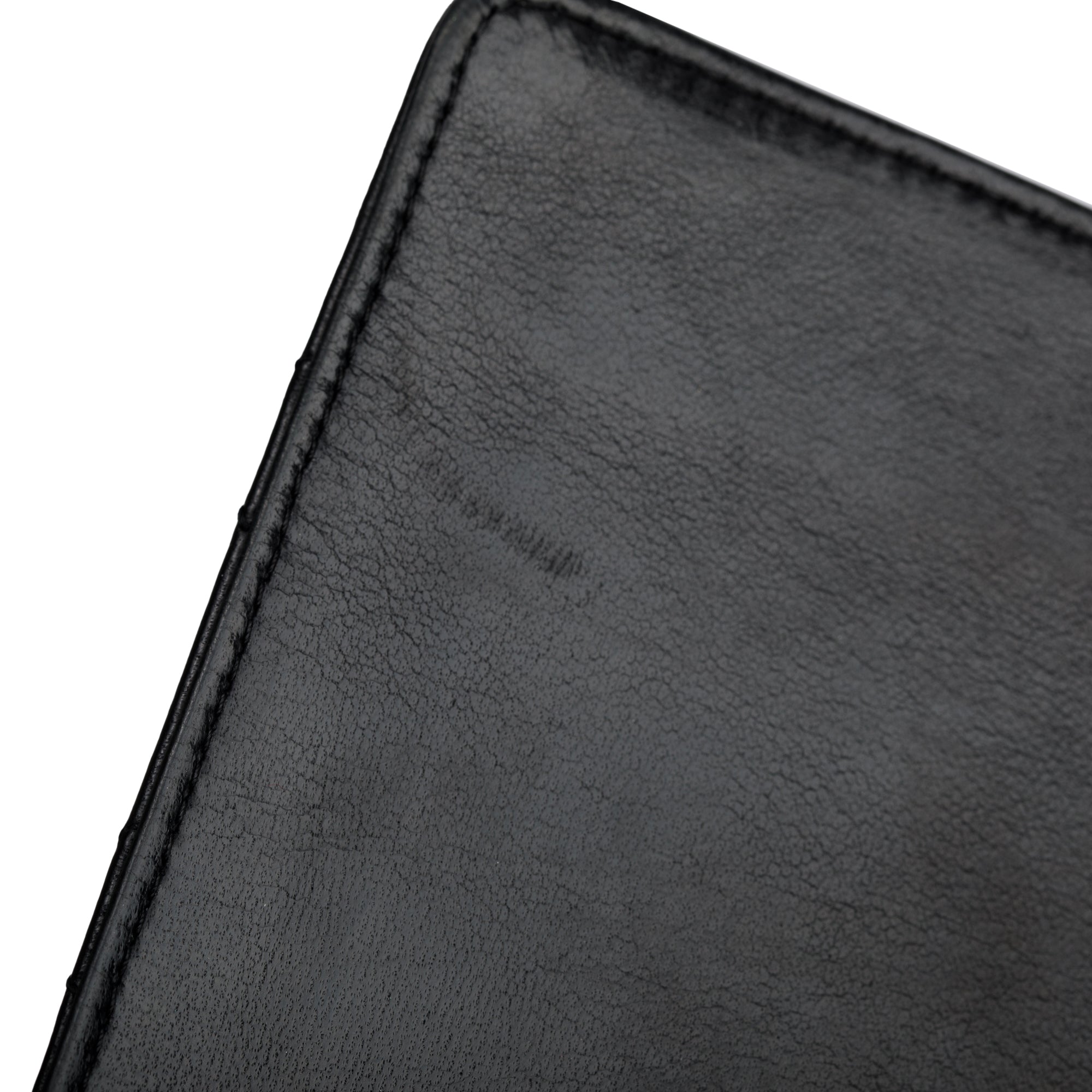 Chanel Vintage Black Lambskin Leather Bijoux Chain Medium Double Flap Bag