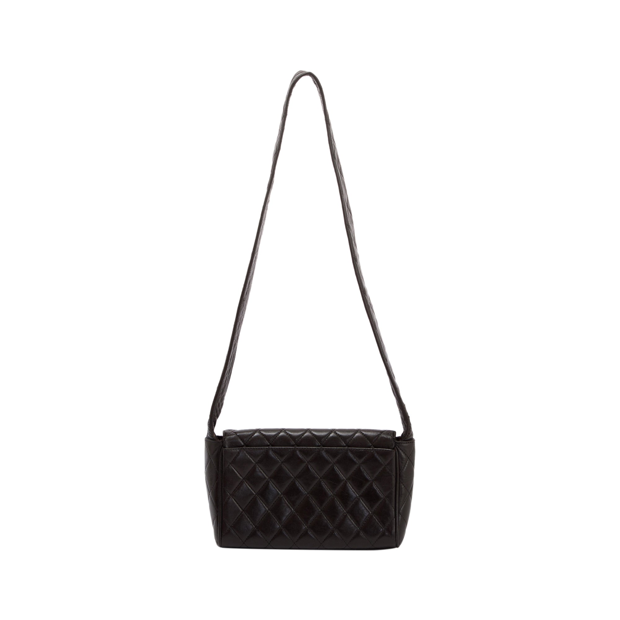 Chanel Vintage Medium Quilted Lambskin Covered CC Flap Bag