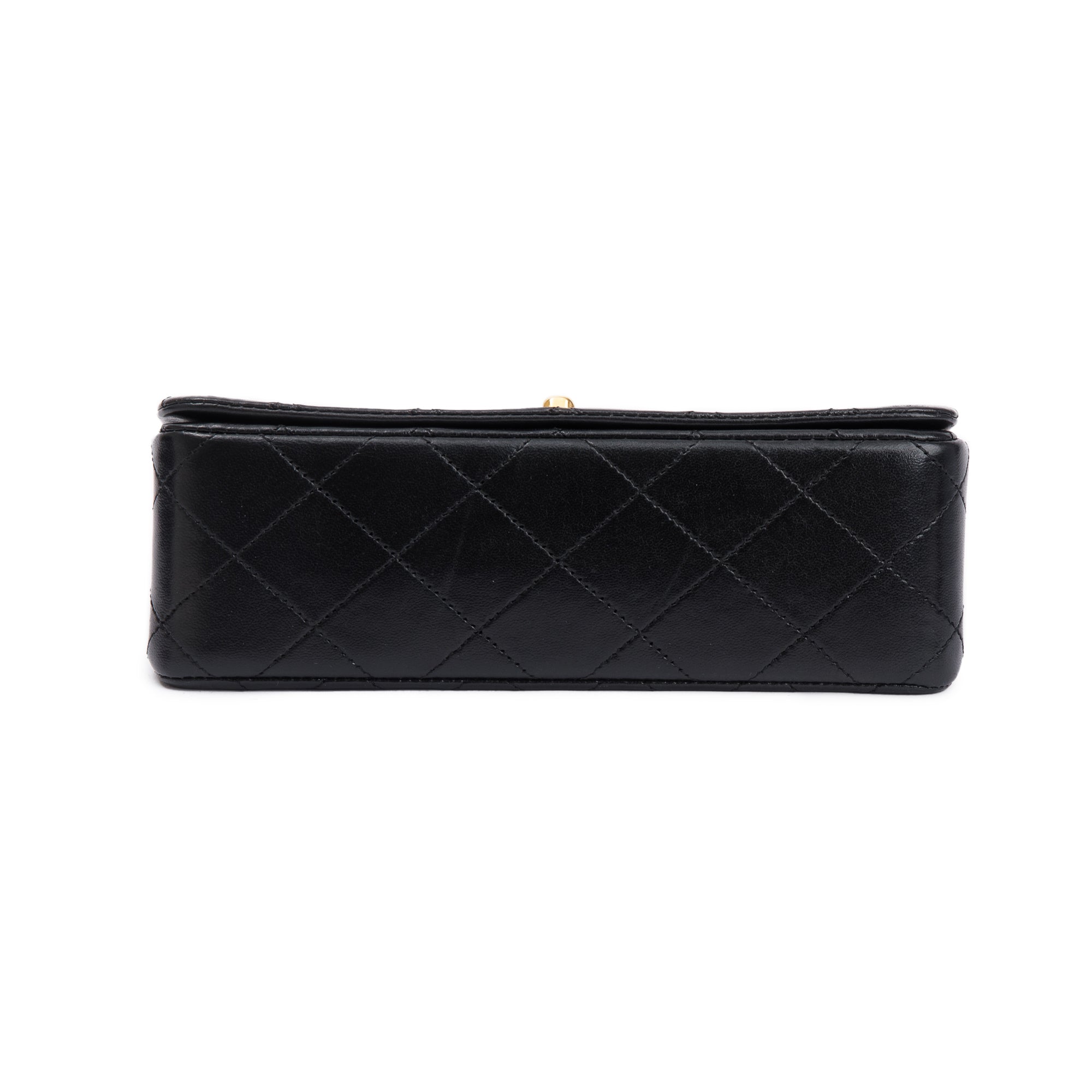 Chanel Vintage Quilted Lambskin Mini Rectangular Full Flap Bag w/ Authenticity Card