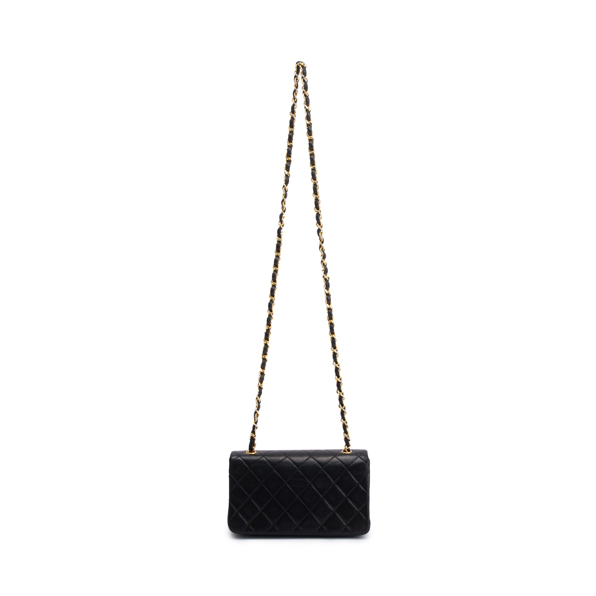 Chanel Vintage Quilted Lambskin Mini Rectangular Full Flap Bag w/ Box & Authenticity Card