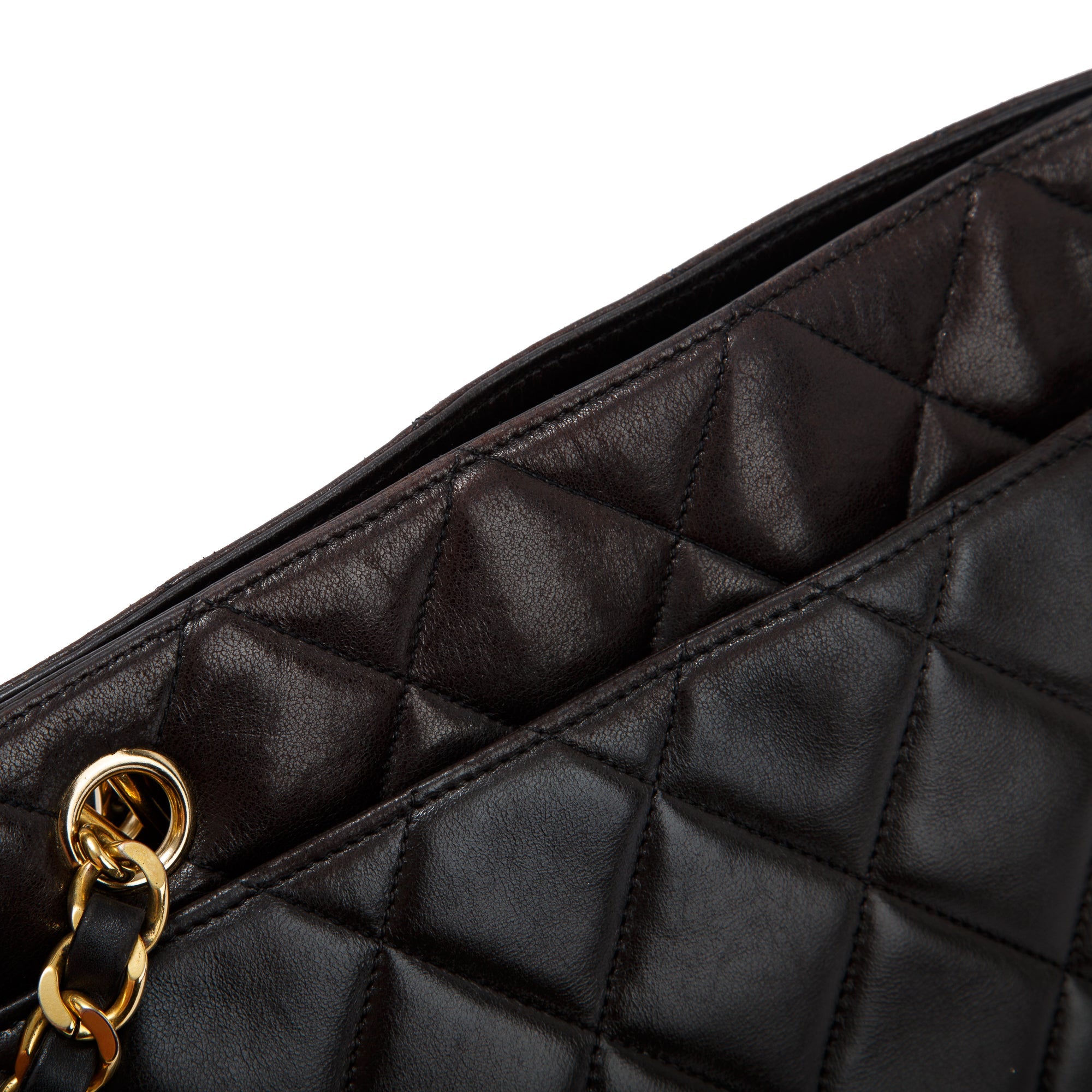 Chanel Vintage Quilted Leather Tote